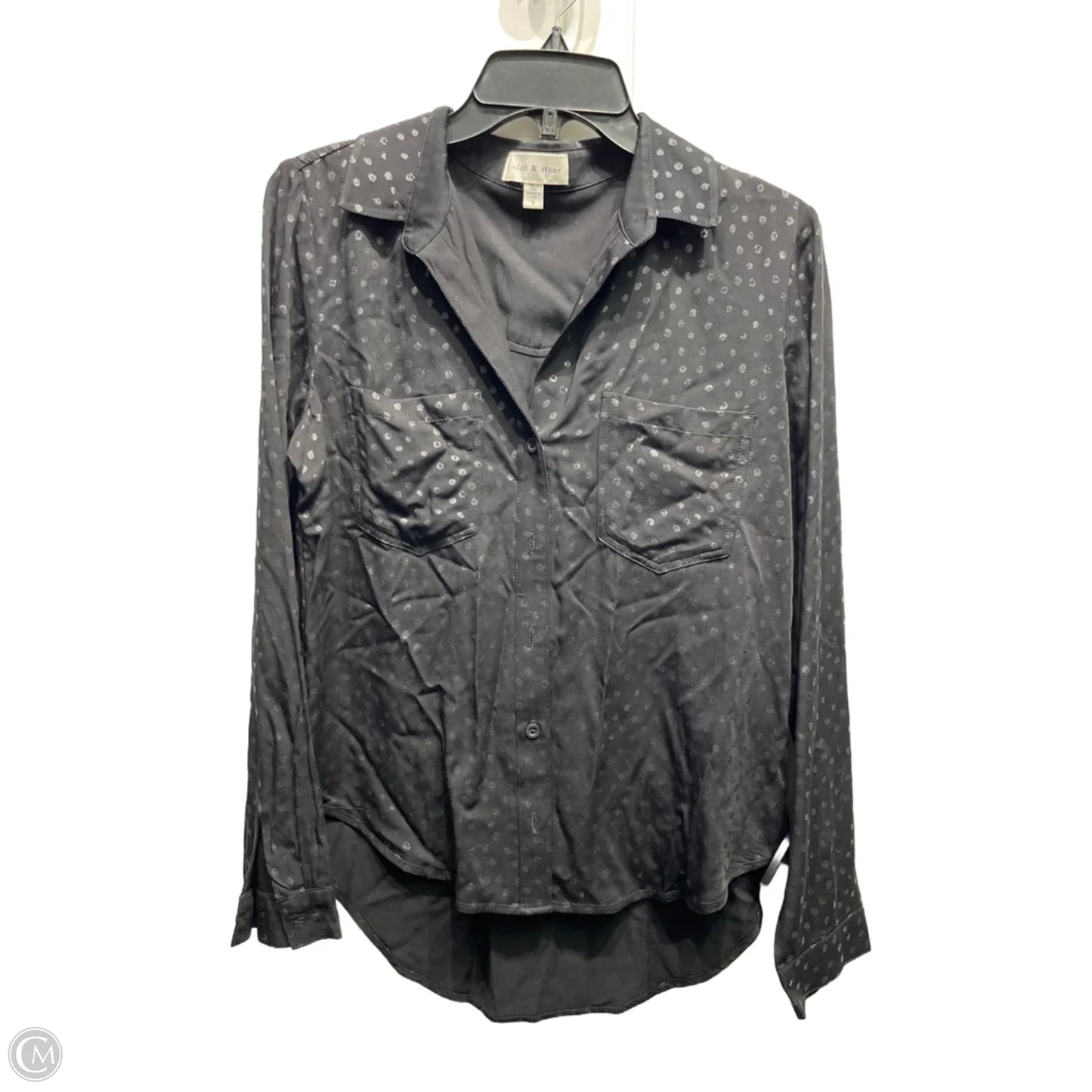 Top Long Sleeve By Cloth & Stone In Black, Size: S