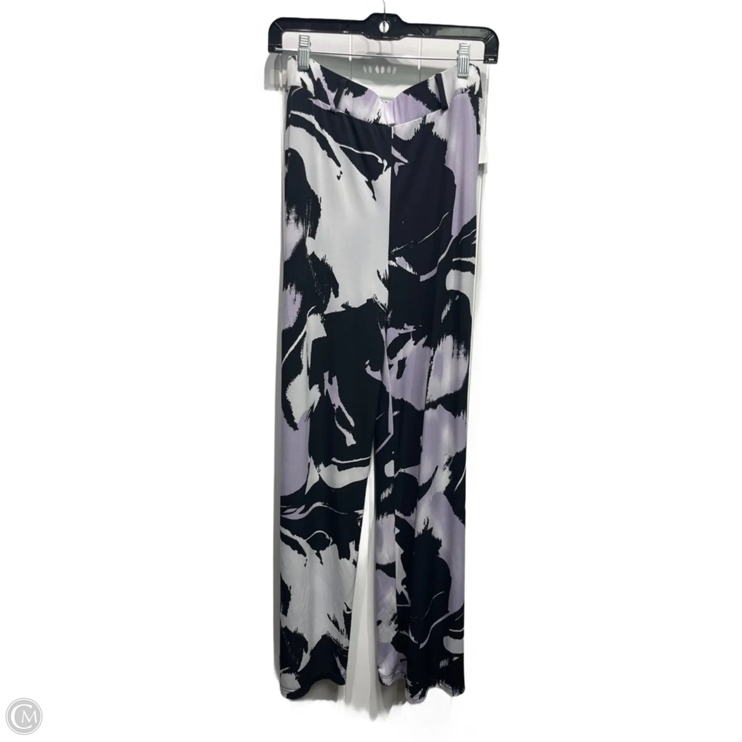 Pants Wide Leg By Frank Lyman In Black & Grey, Size: 10