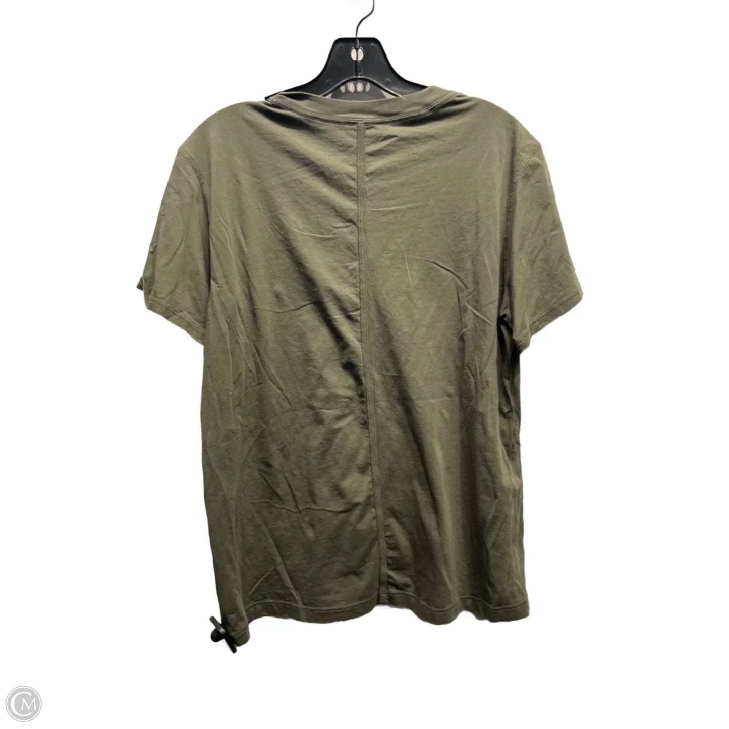 Athletic Top Short Sleeve By Lululemon In Green, Size: M
