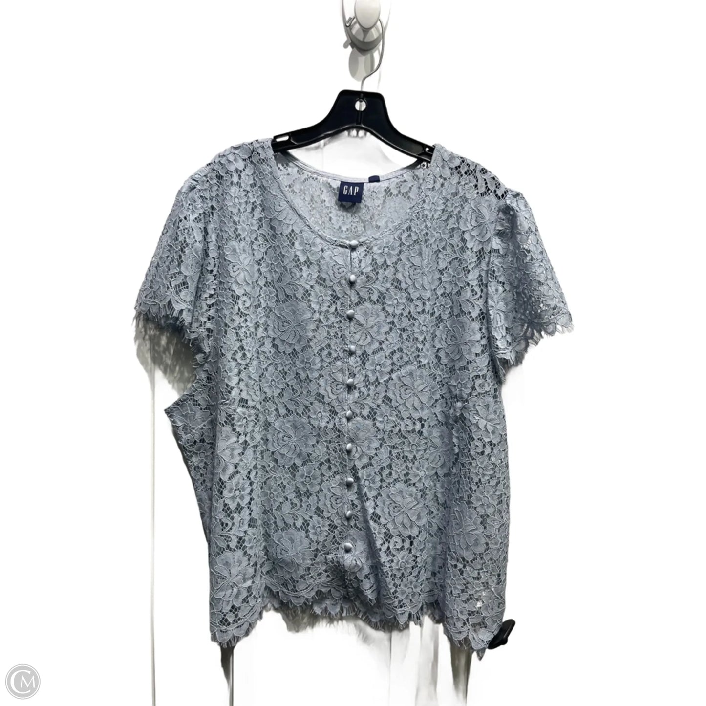 Top Short Sleeve By Gap In Blue, Size: Xxl
