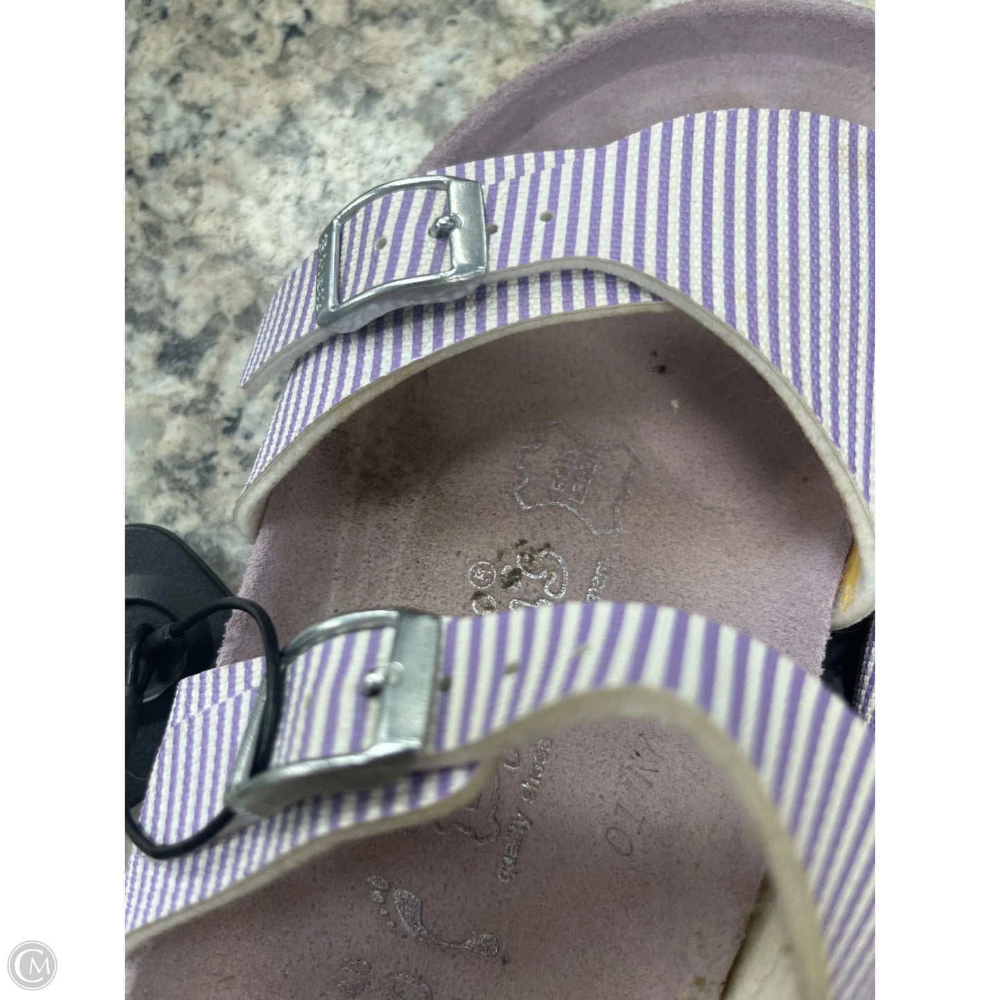 Sandals Flats By  birkis  In Purple, Size: 7