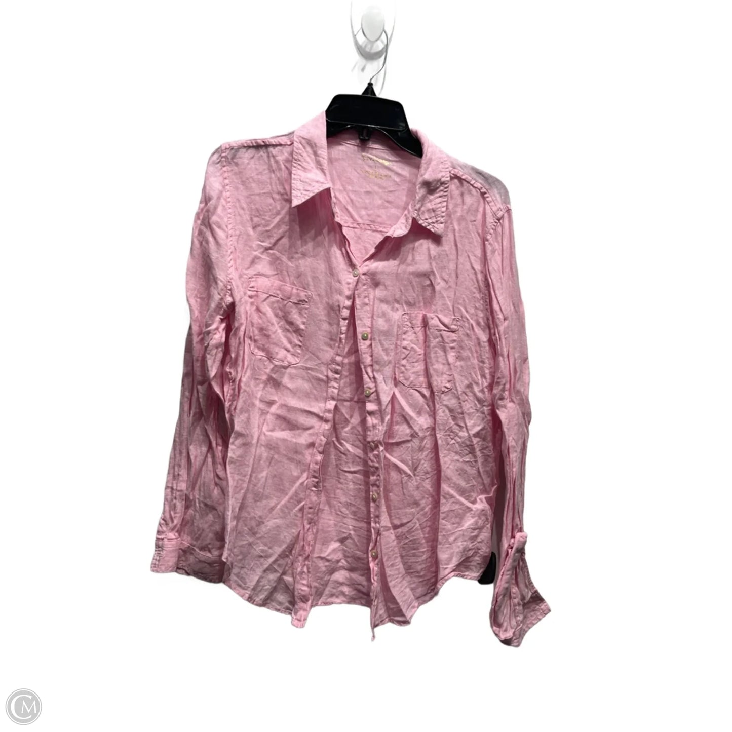 Top Long Sleeve Designer By Lilly Pulitzer In Pink, Size: L