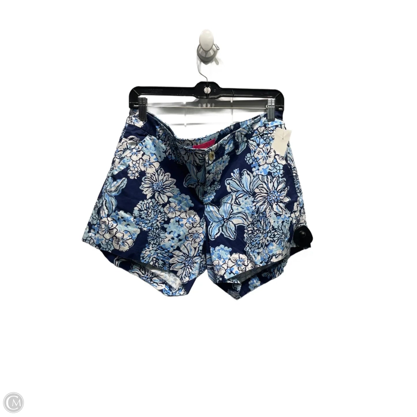 Shorts Designer By Lilly Pulitzer In Blue & White, Size: 10