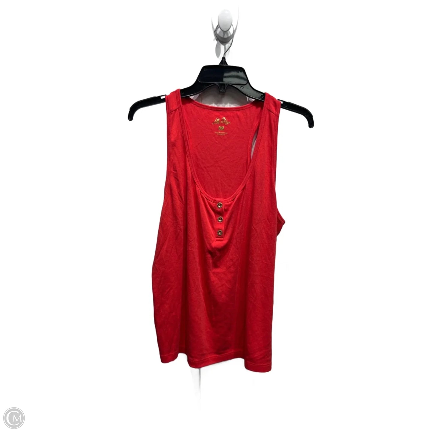 Top Sleeveless Designer By Lilly Pulitzer In Red, Size: Xl