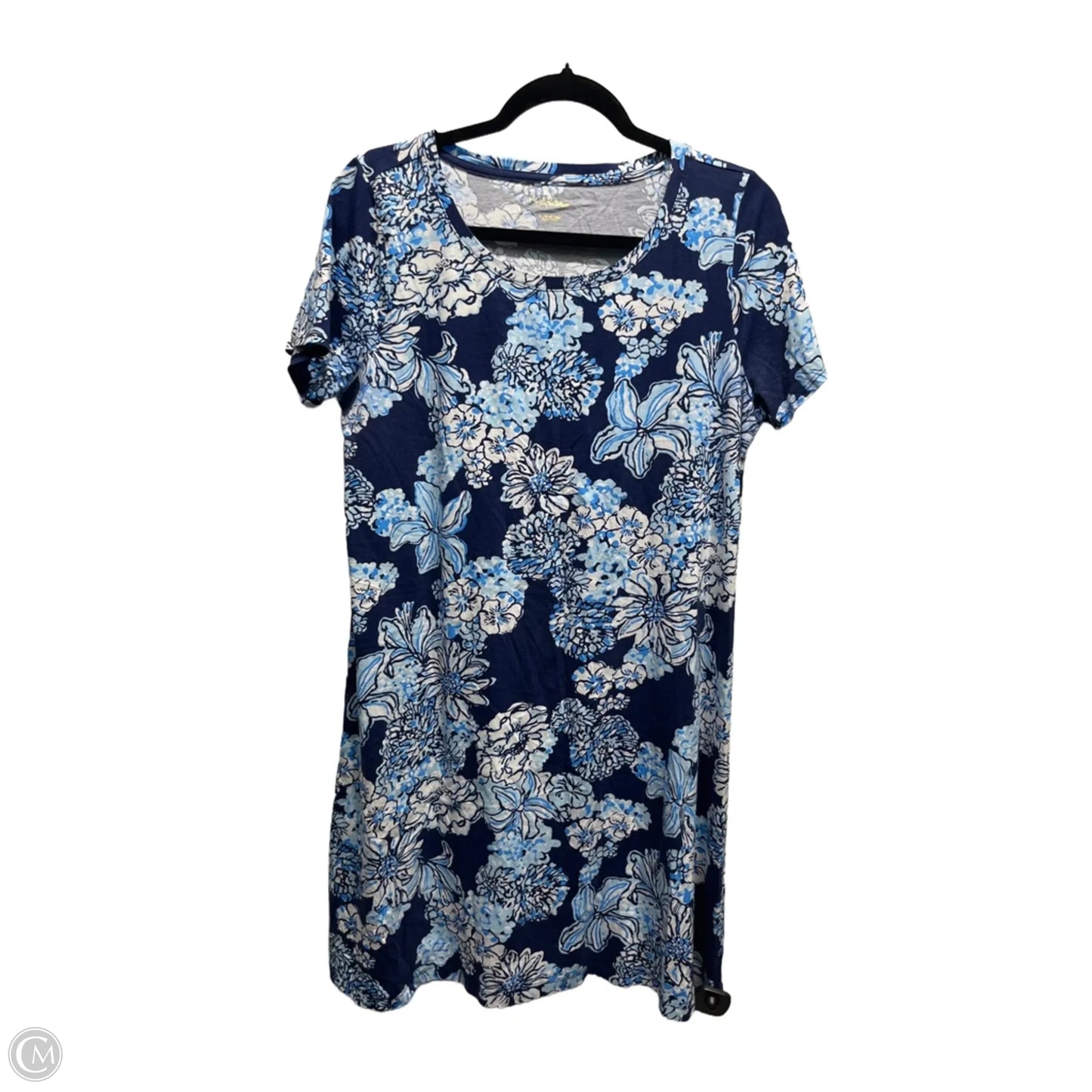 Dress Casual Short By Lilly Pulitzer In Blue & White, Size: L