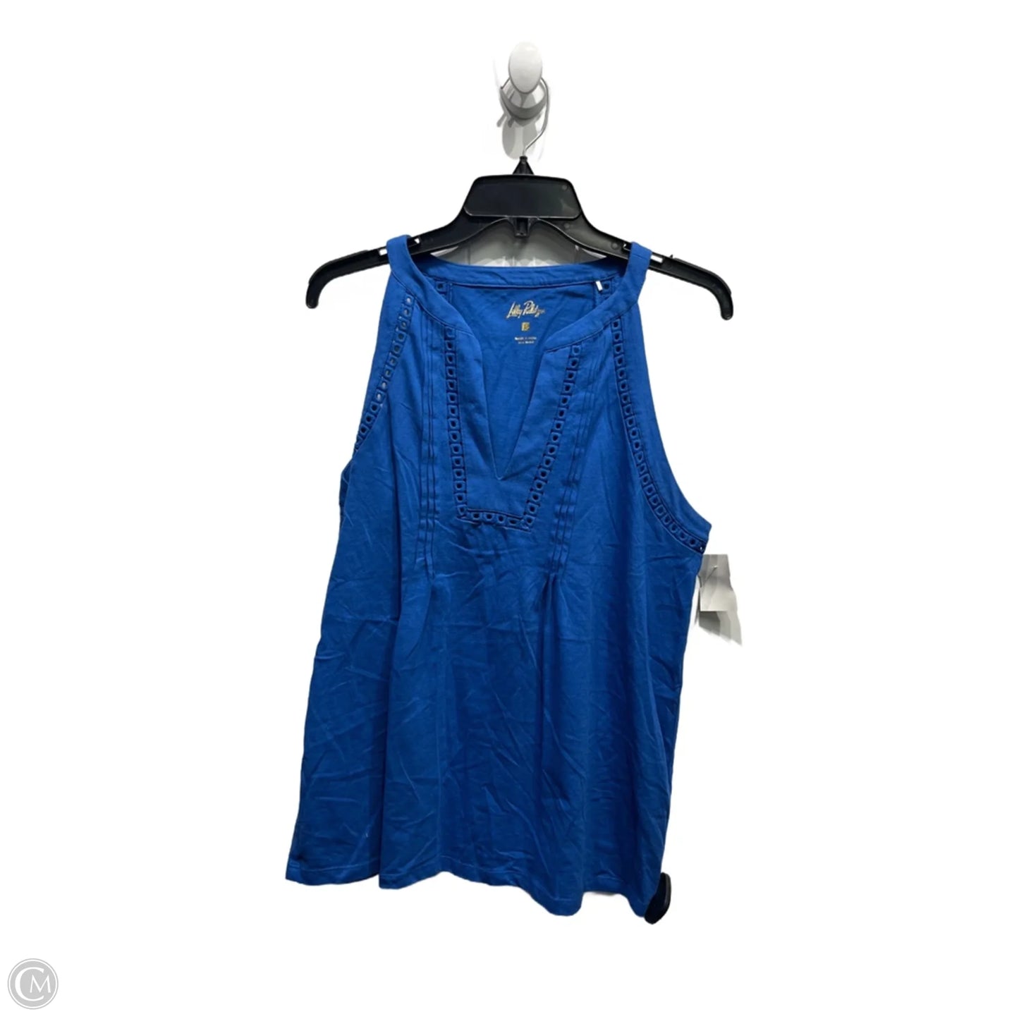 Top Sleeveless By Lilly Pulitzer In Blue, Size: L