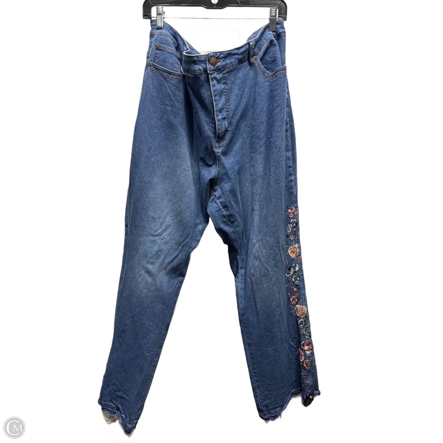 Jeans Boot Cut By slim station In Blue Denim, Size: 20