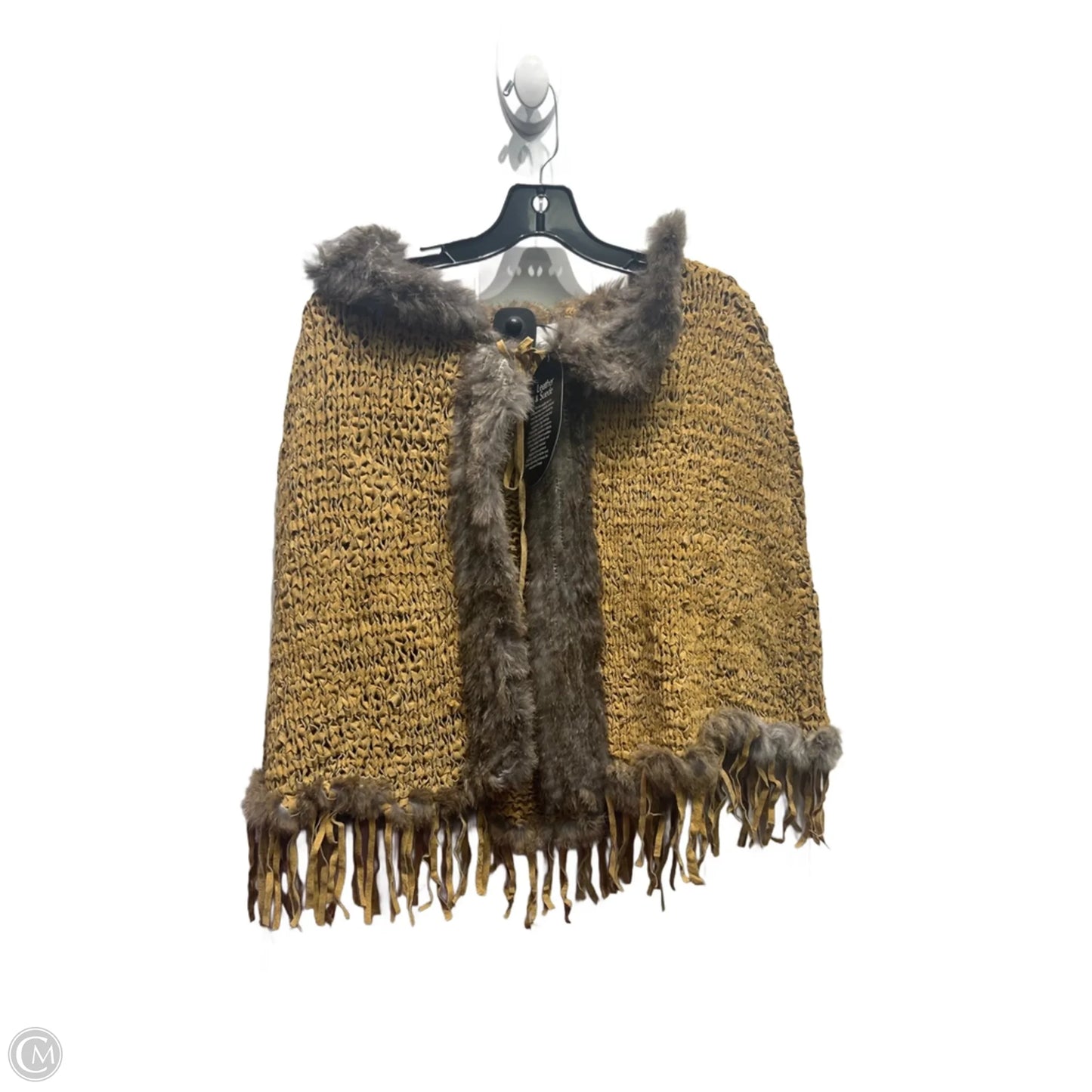 Shawl By spirzel In Tan, Size: Osfm