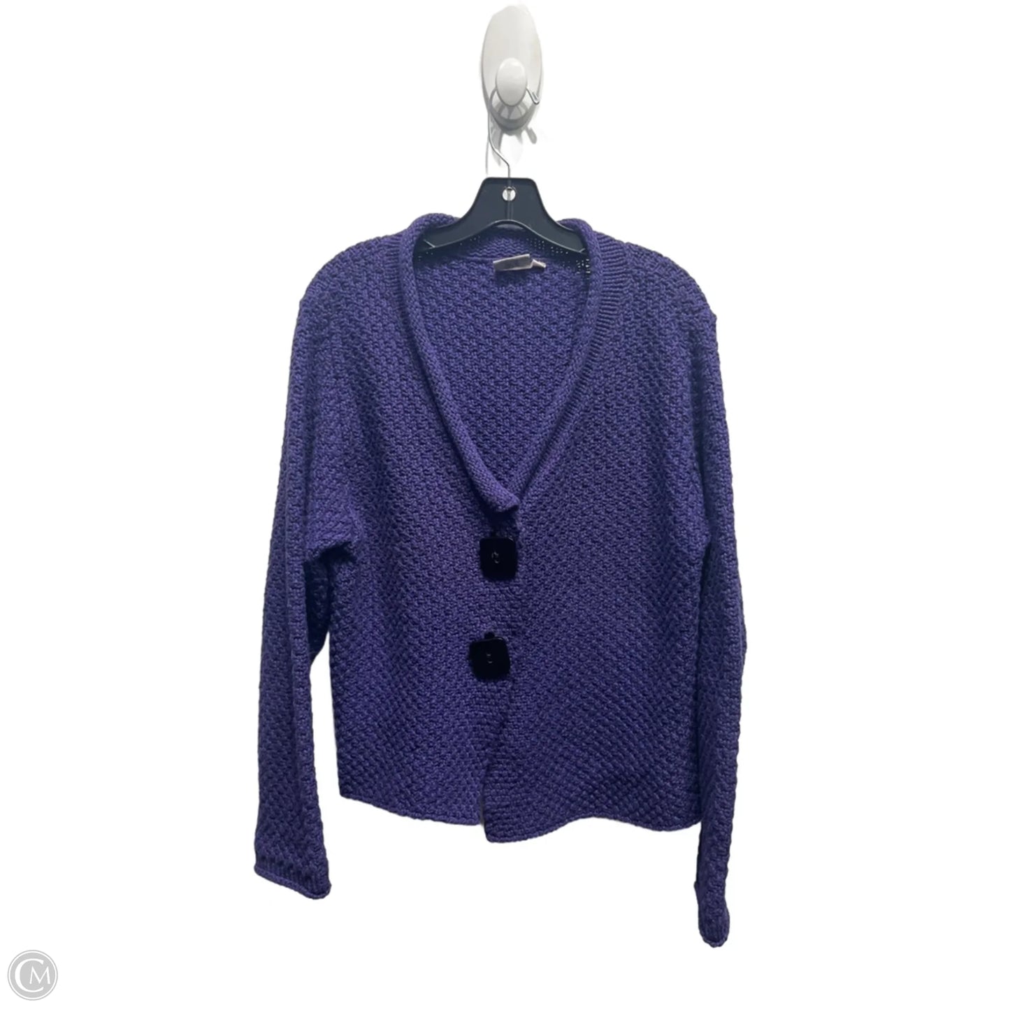 Sweater Cardigan By Habitat In Purple, Size: M