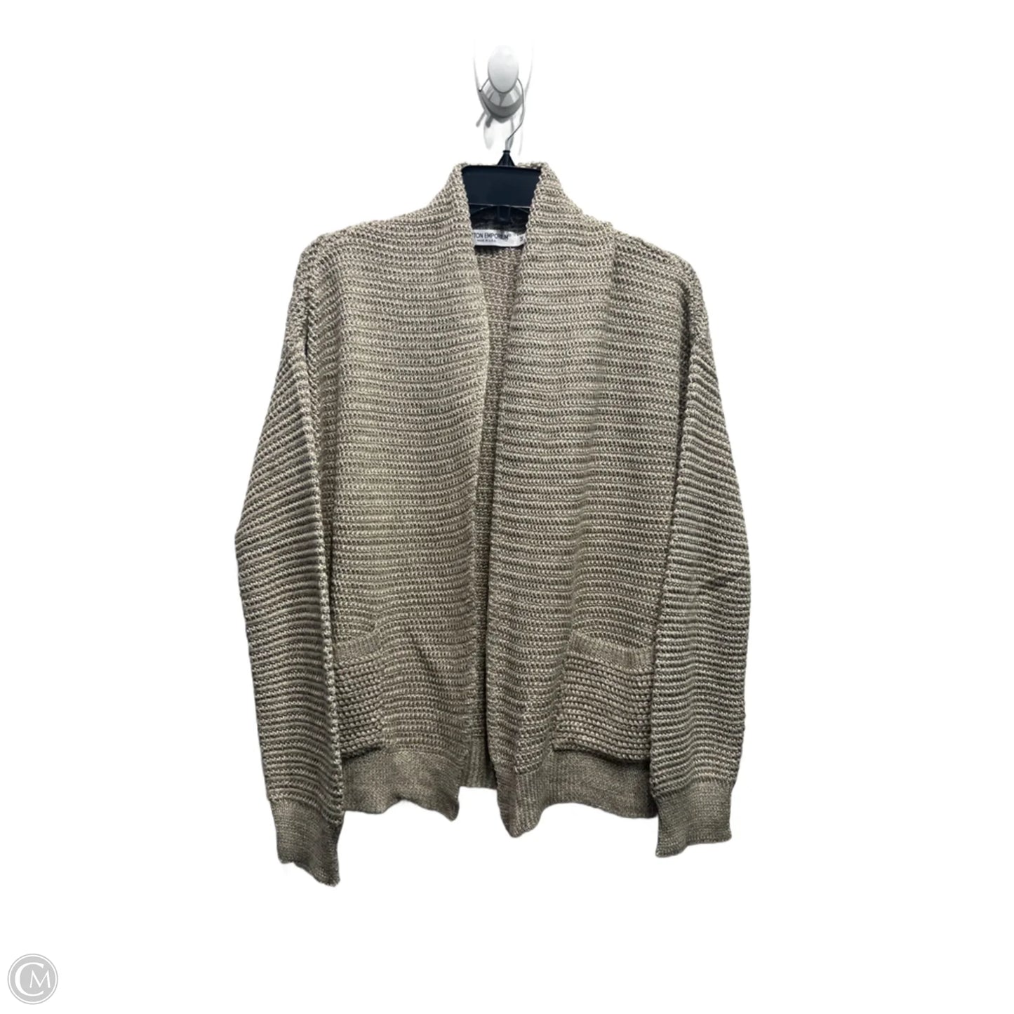 Sweater Cardigan By COTTON EMPORIUM In Taupe, Size: M