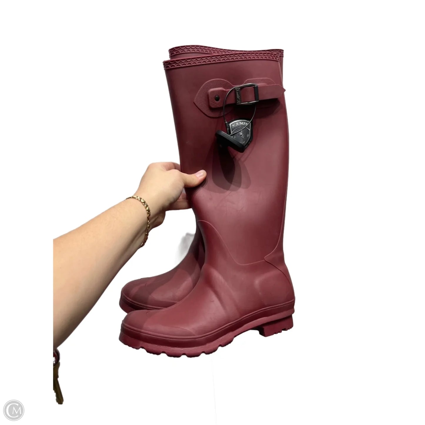 Boots Rain By Kamik In Maroon, Size: 8