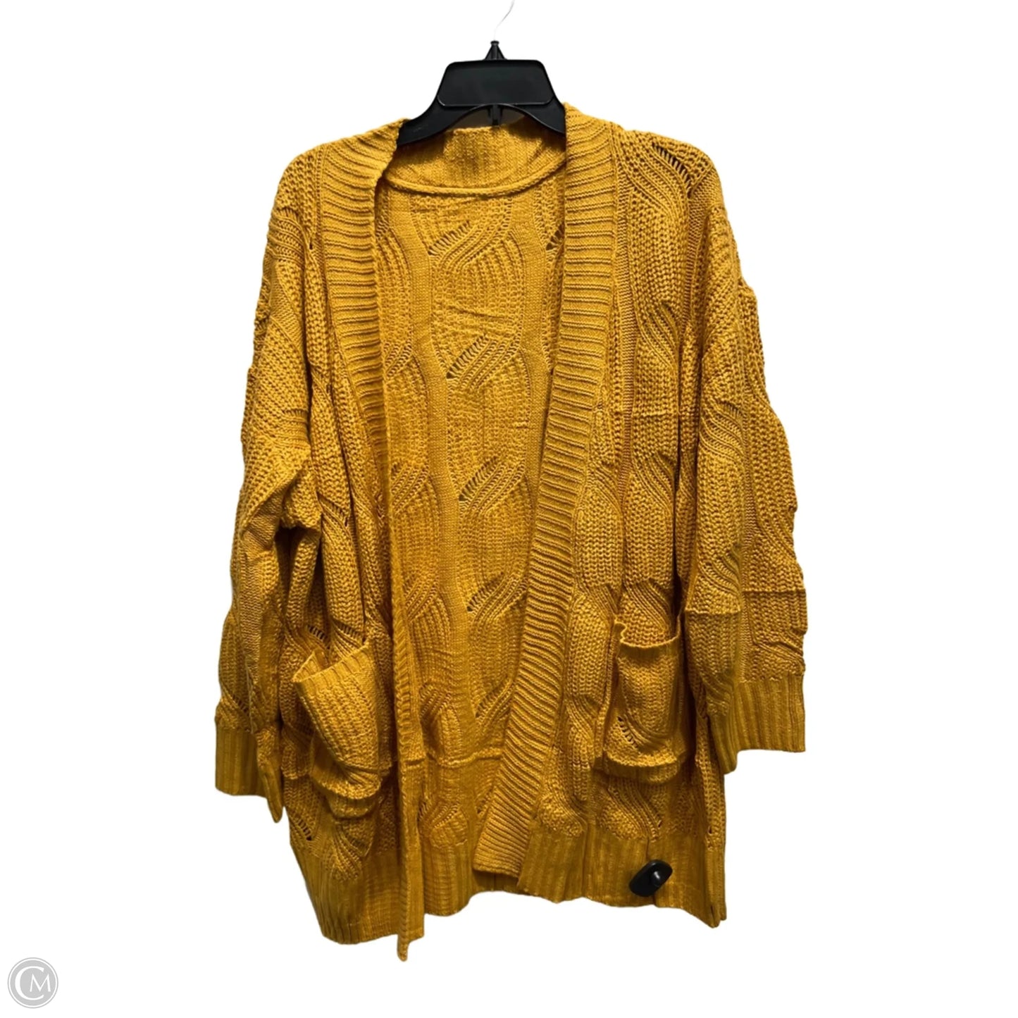 Sweater Cardigan By Amazon Essentials In Yellow, Size: Xxl