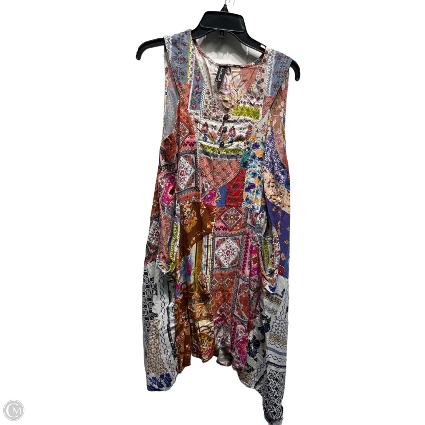 Dress Casual Short By sacred threads In Blue & Orange, Size: L