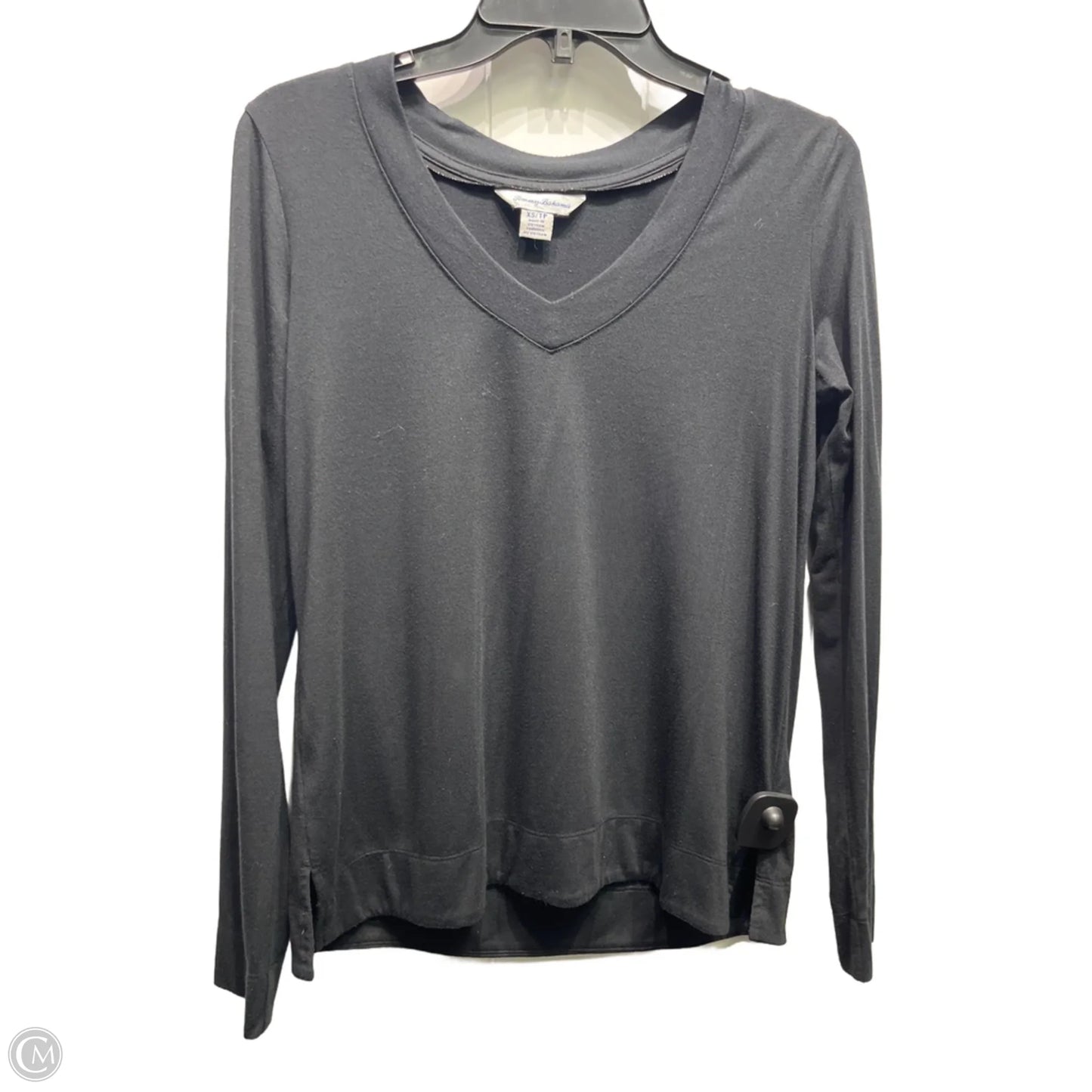 Top Long Sleeve Basic By Tommy Bahama In Black, Size: Xs