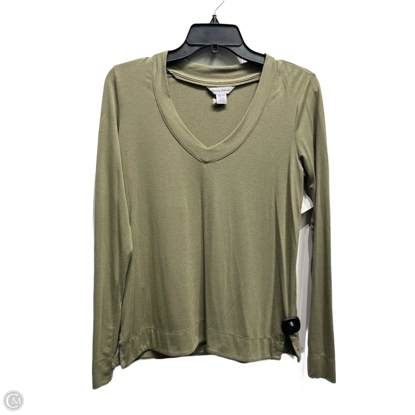 Top Long Sleeve Basic By Tommy Bahama In Green, Size: Xs