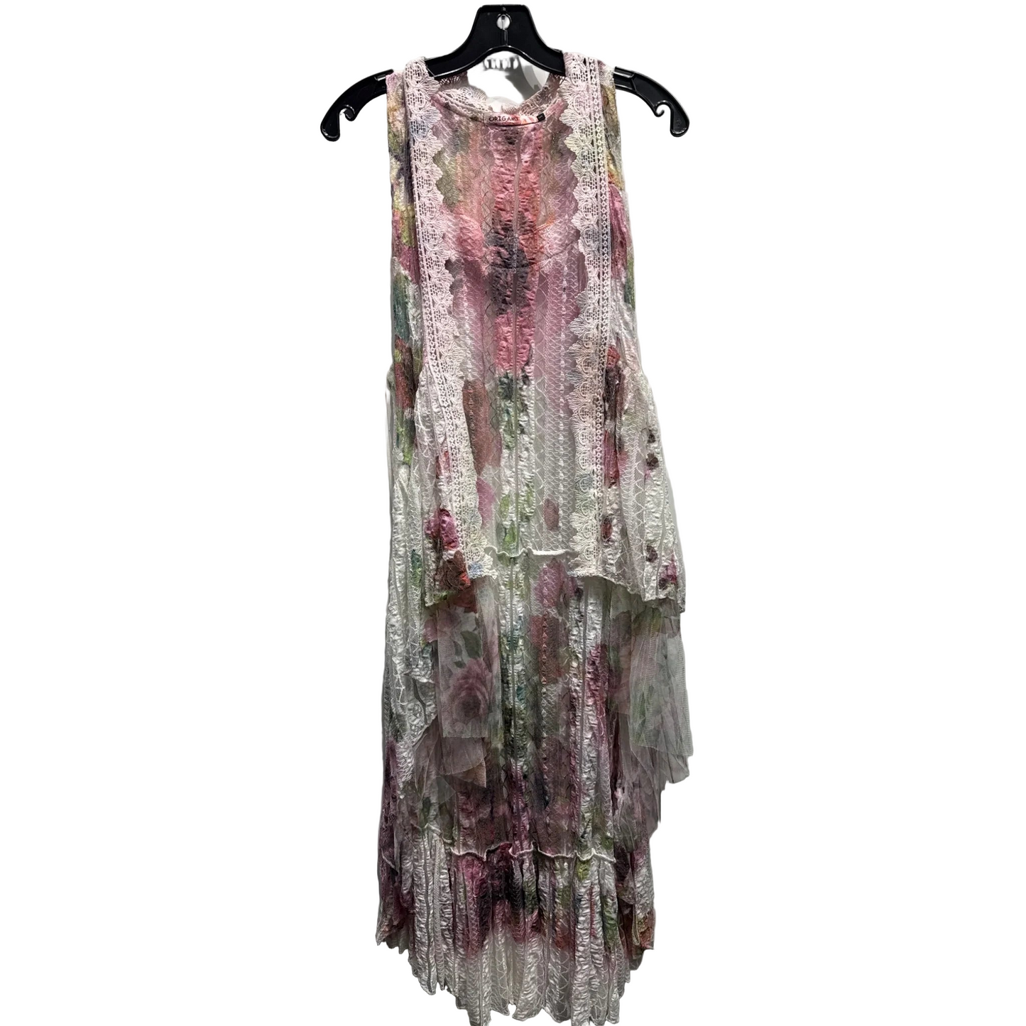 Vest Other By origami In Pink & White, Size: S