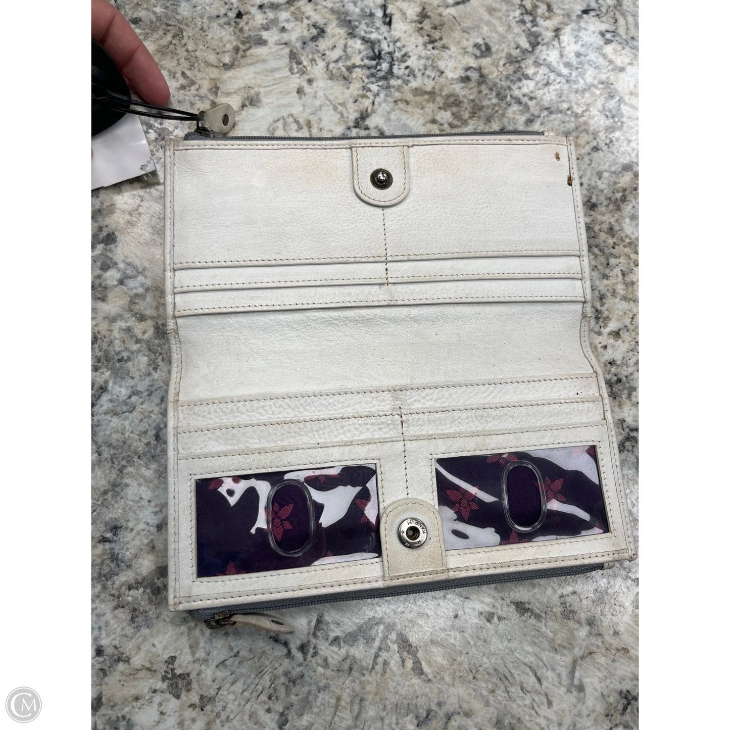 Wallet Leather By Anuschka, Size: Medium