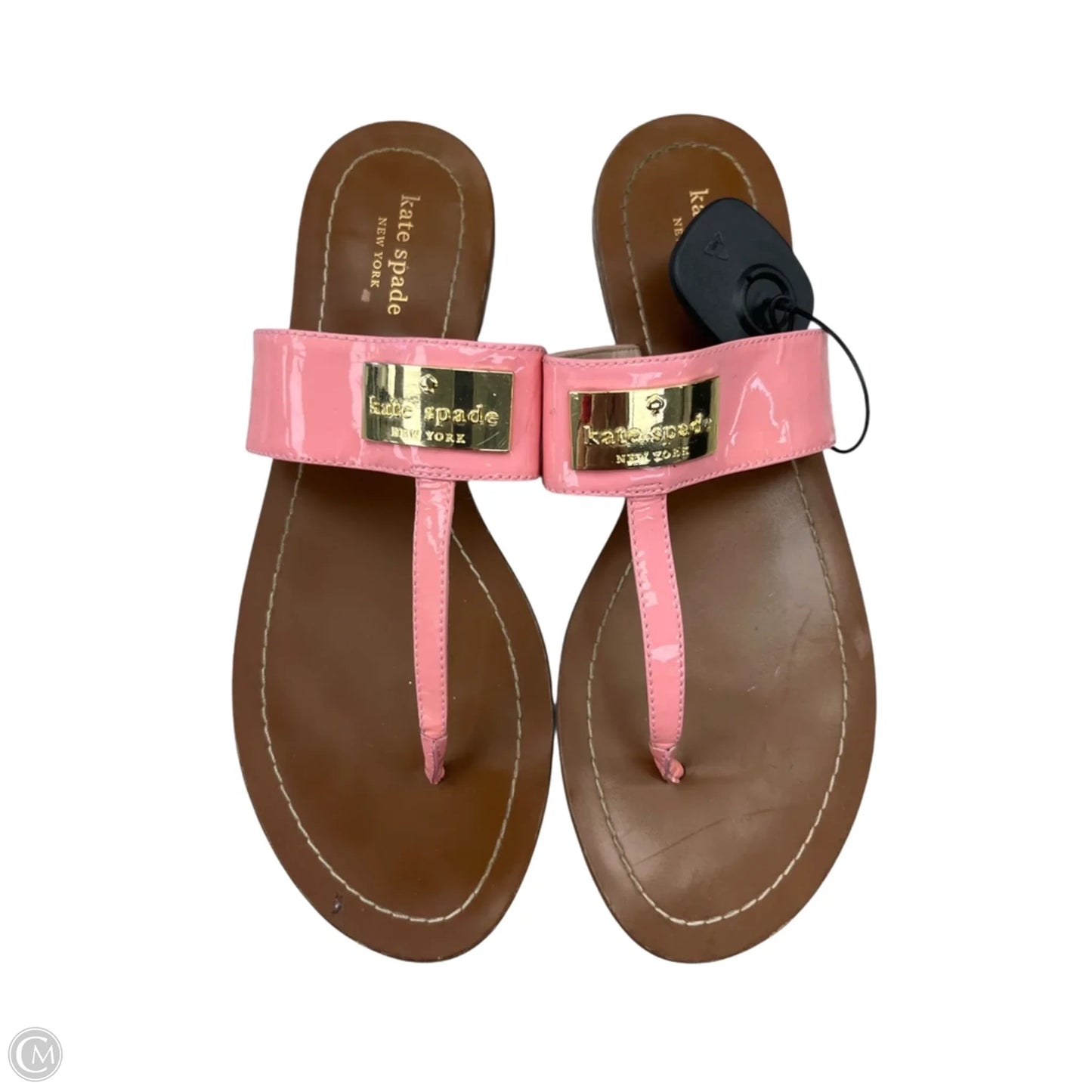 Sandals Designer By Kate Spade In Coral, Size: 9.5