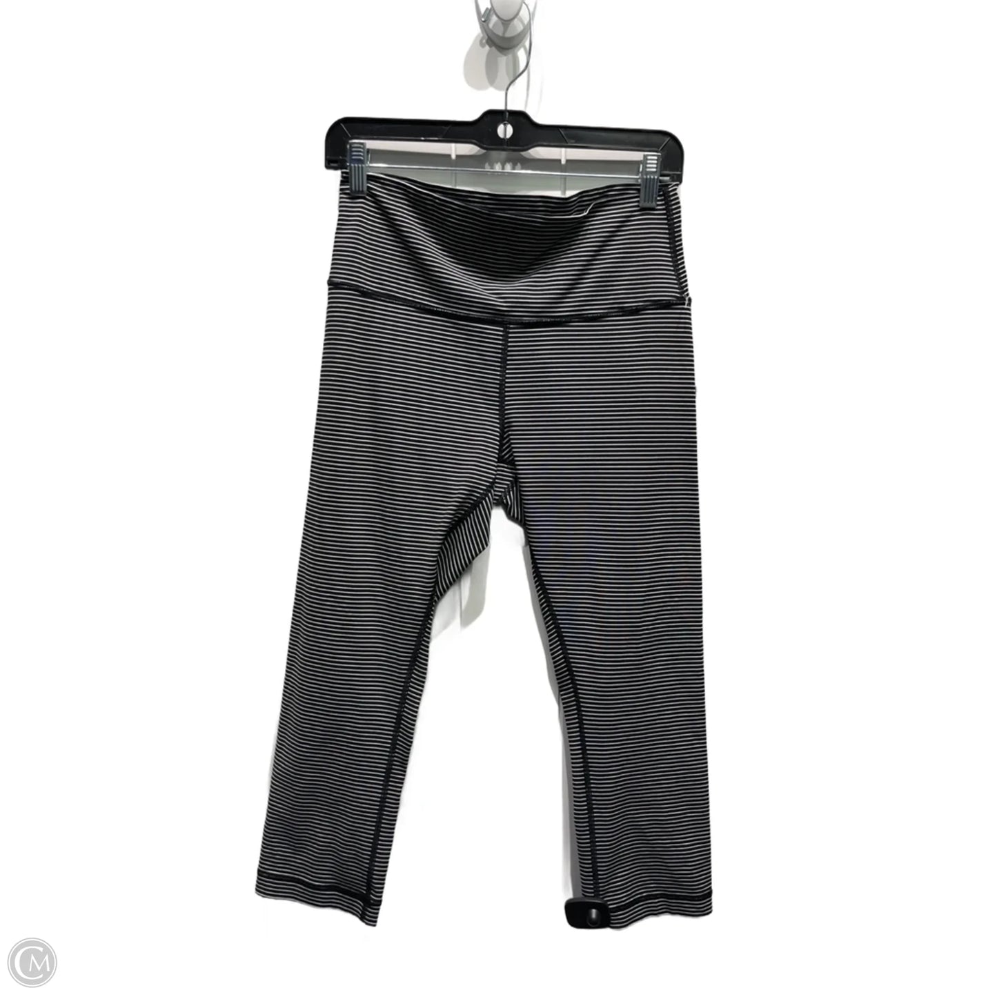 Athletic Capris By Lululemon In Black & White, Size: 10