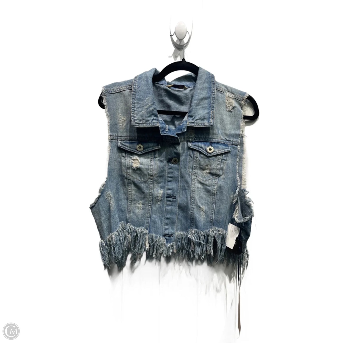 Vest Other By Highway In Blue Denim, Size: Xl