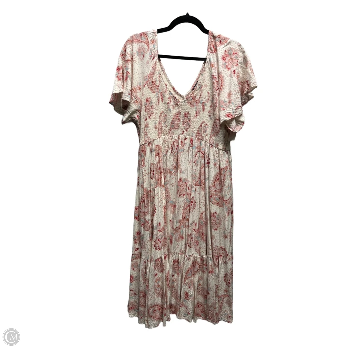 Dress Casual Midi By Torrid In Red & White, Size: 2x