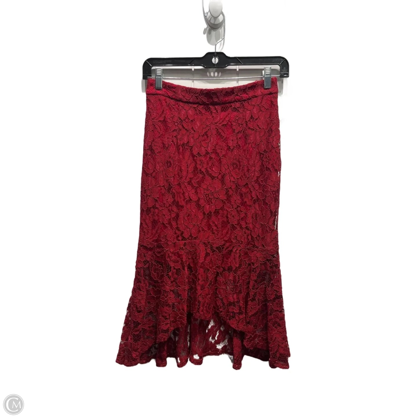Skirt Midi By Lulus In Red, Size: S