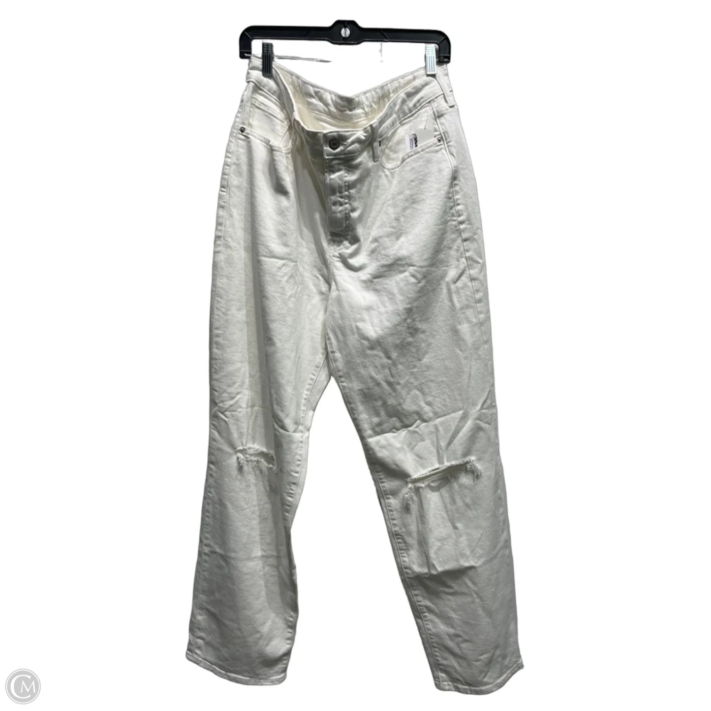 Jeans Straight By Levis In White, Size: 14