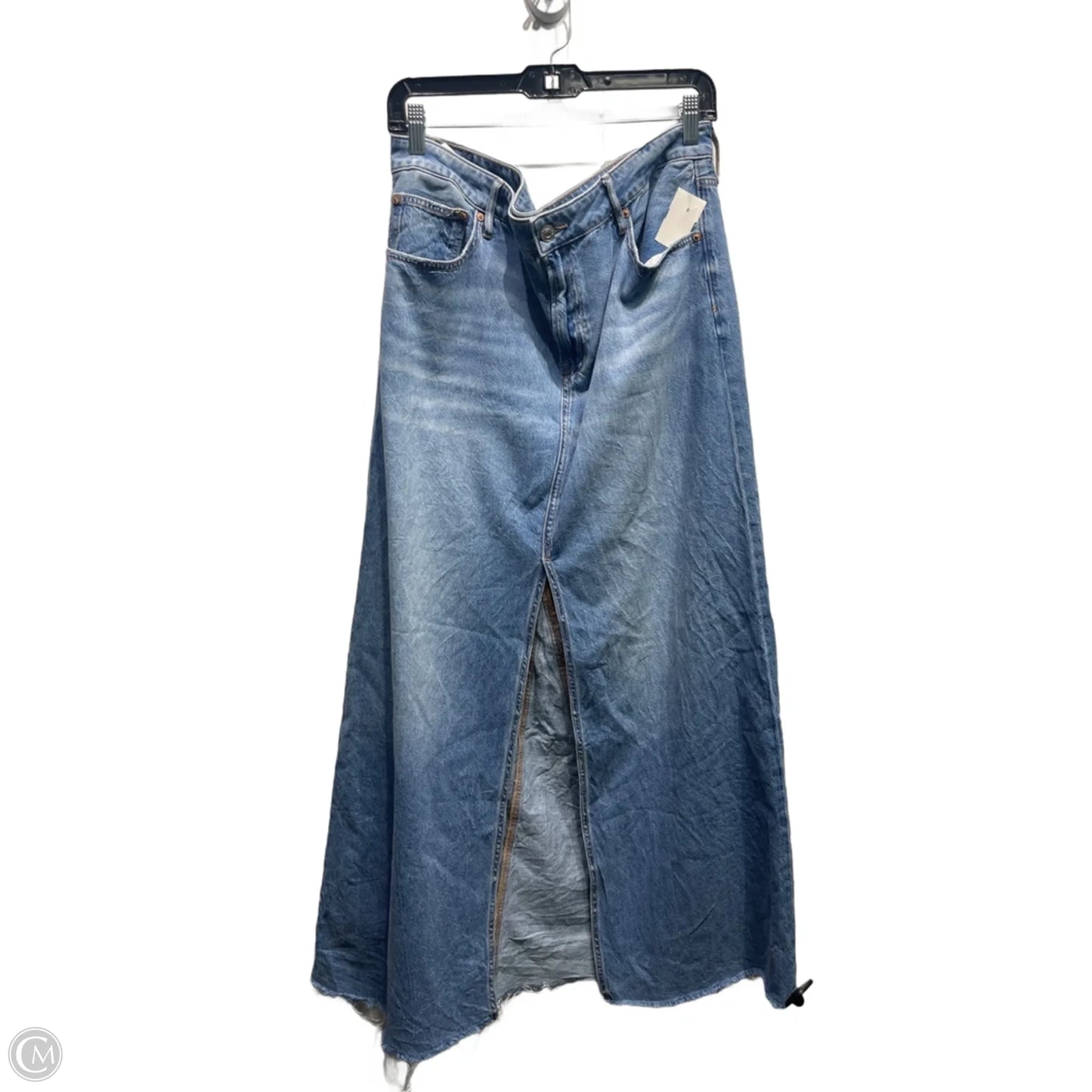 Skirt Maxi By American Eagle In Blue Denim, Size: 14