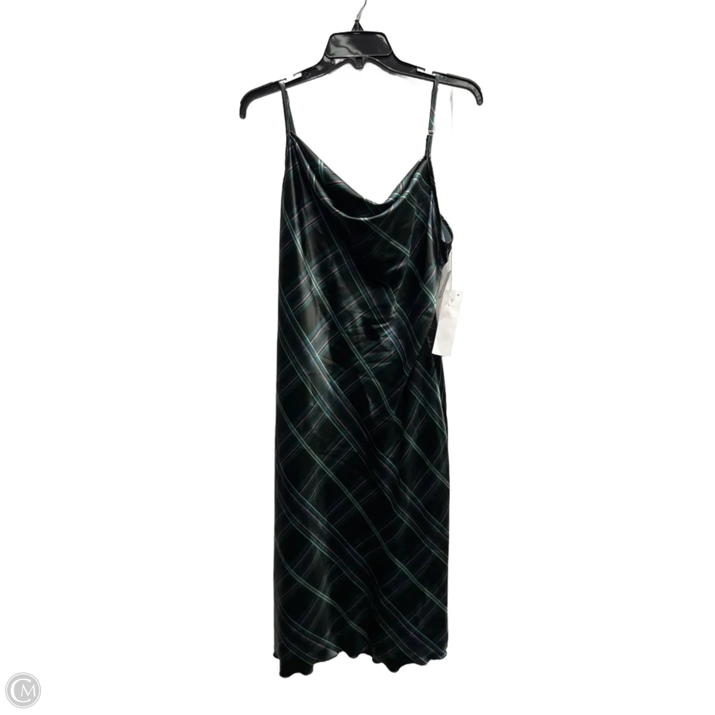 Dress Casual Midi By Bebe In Green & Orange, Size: Xl