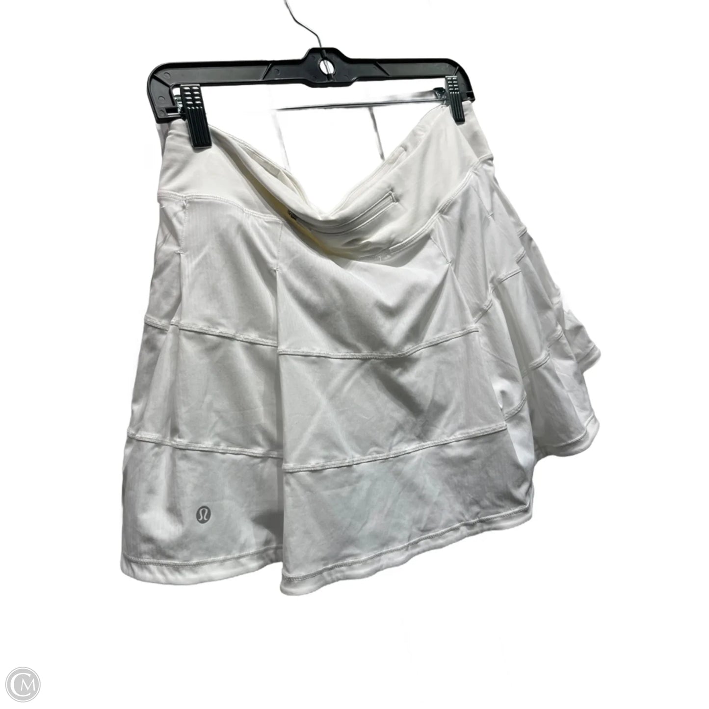 Athletic Skort By Lululemon In White, Size: 10