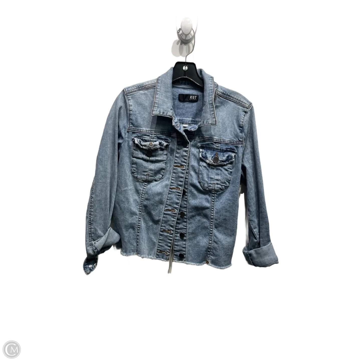 Jacket Denim By Kut In Blue Denim, Size: S