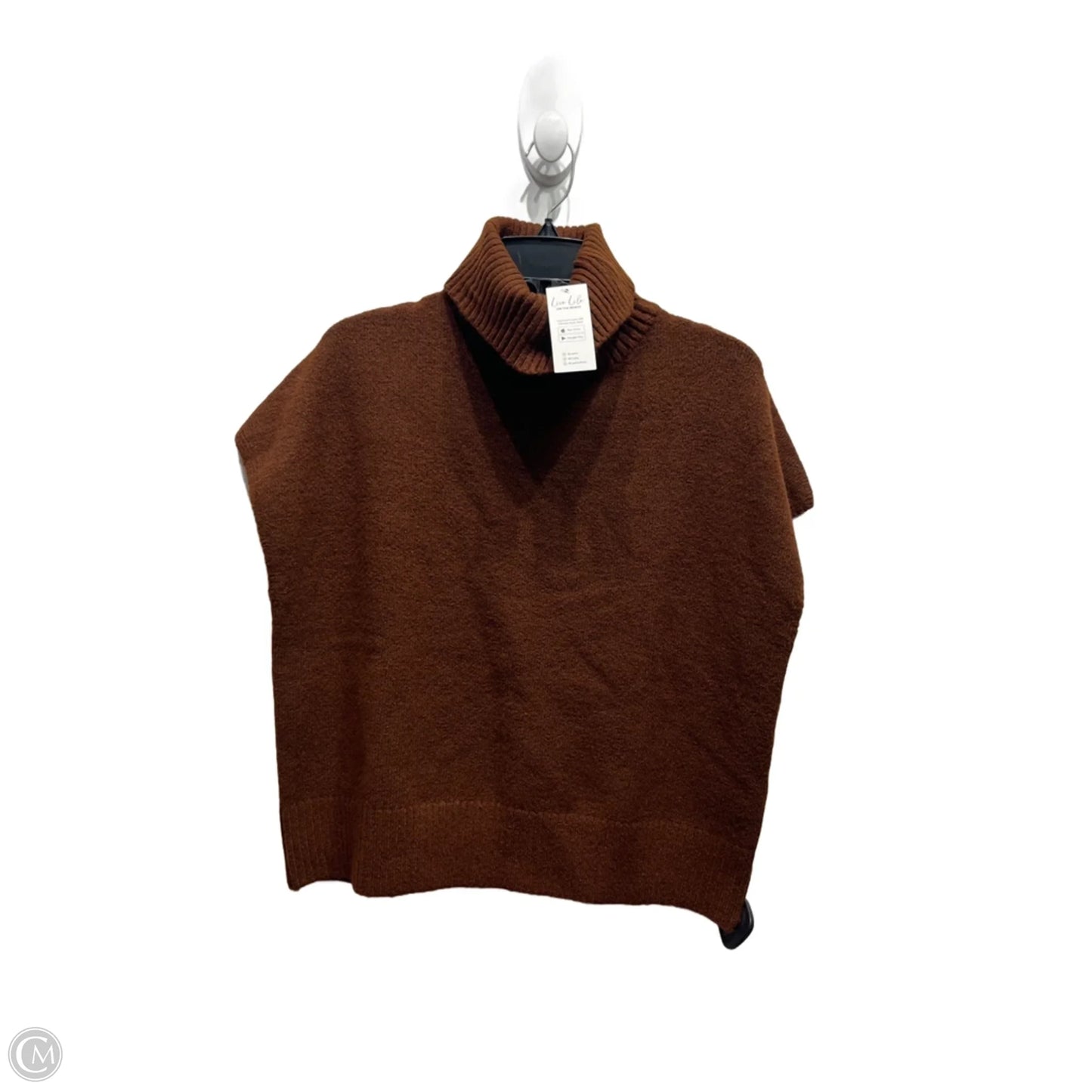 Sweater Short Sleeve By Cupshe In Brown, Size: M