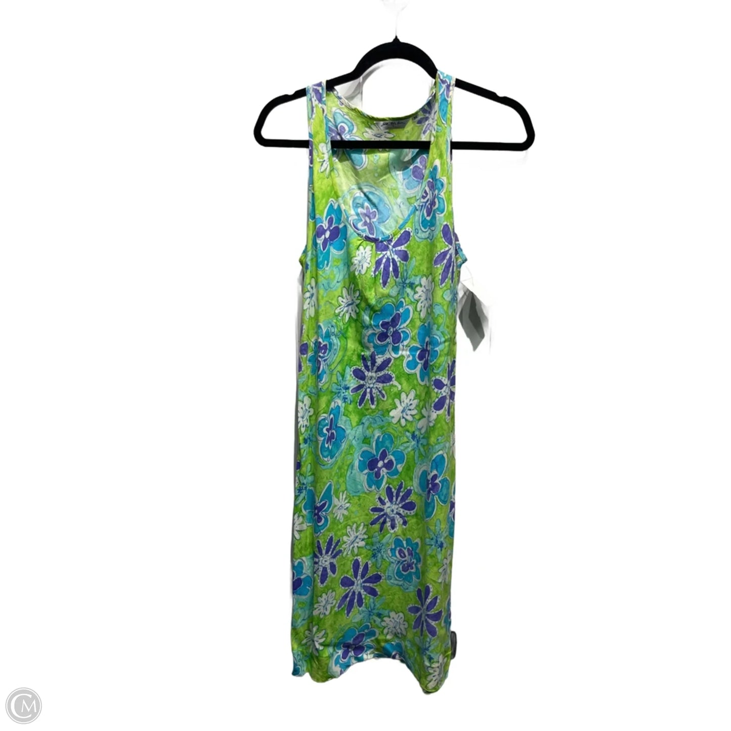 Dress Casual Midi By JAMS WORLD In Green & Purple, Size: M