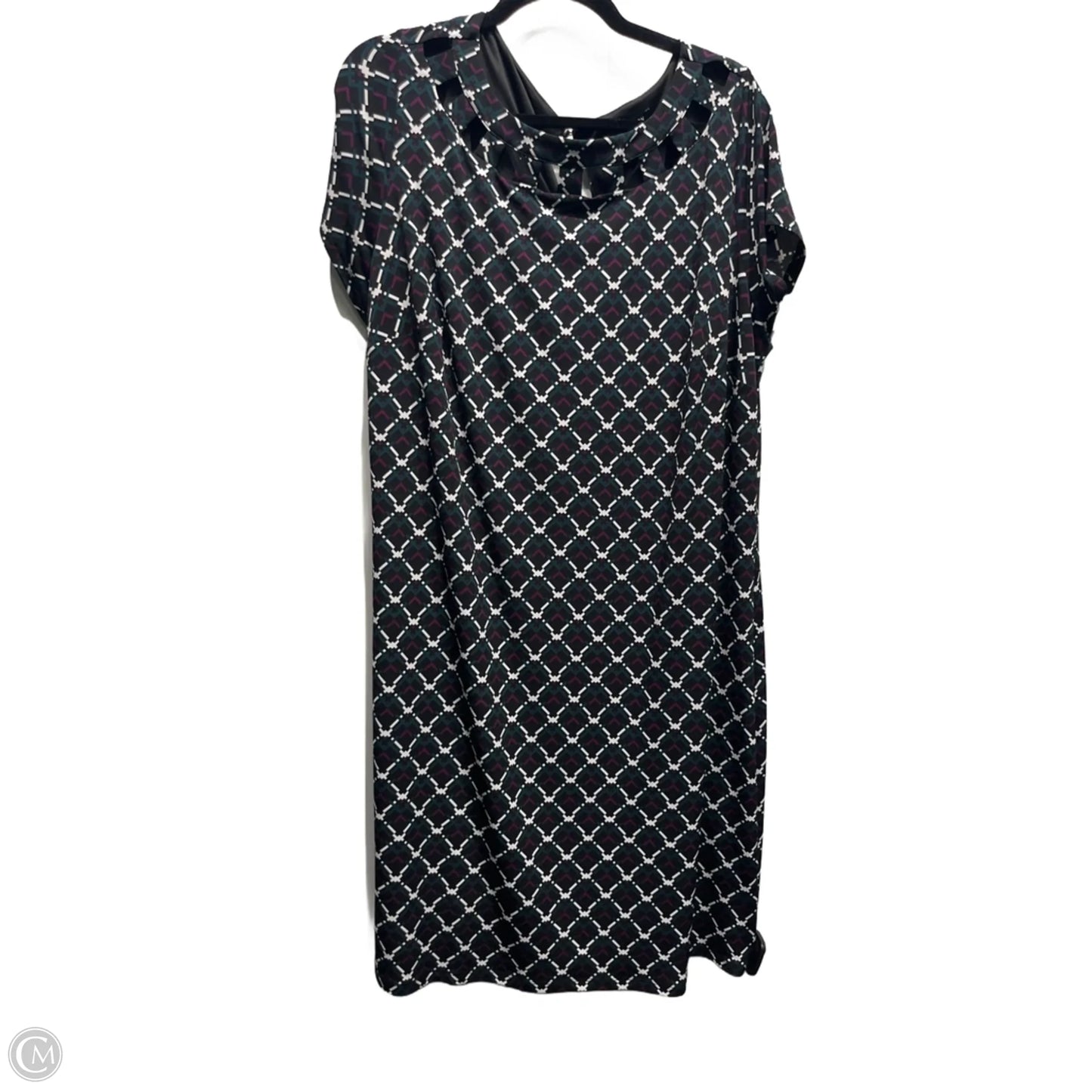 Dress Work By 41 Hawthorn In Black & Purple, Size: 2x