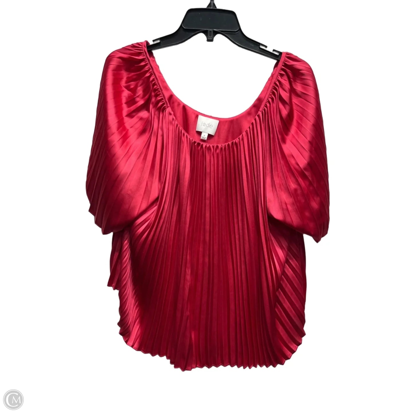 Blouse Short Sleeve By Johnny Was In Pink, Size: S