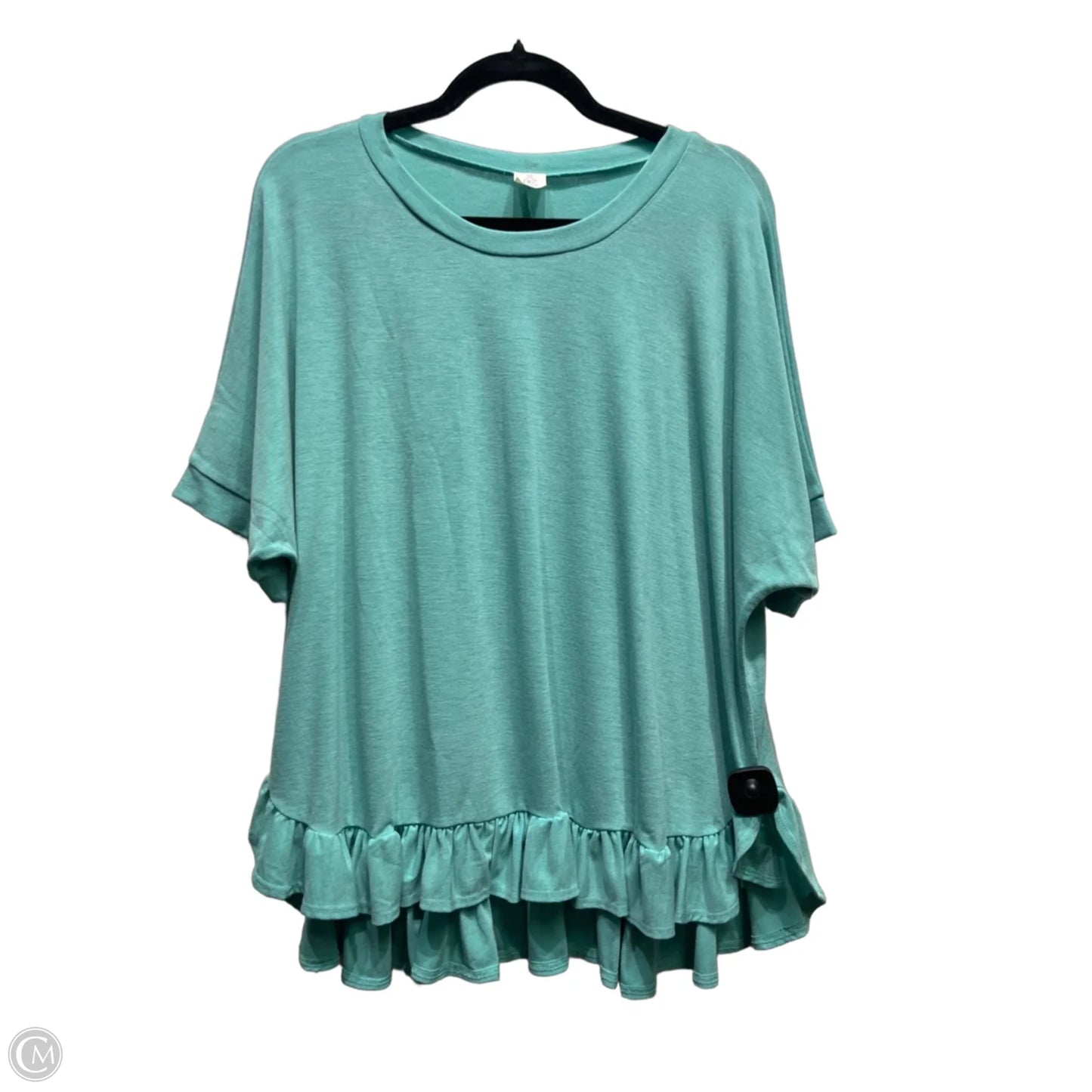 Tunic Short Sleeve By Like Love In Green, Size: L