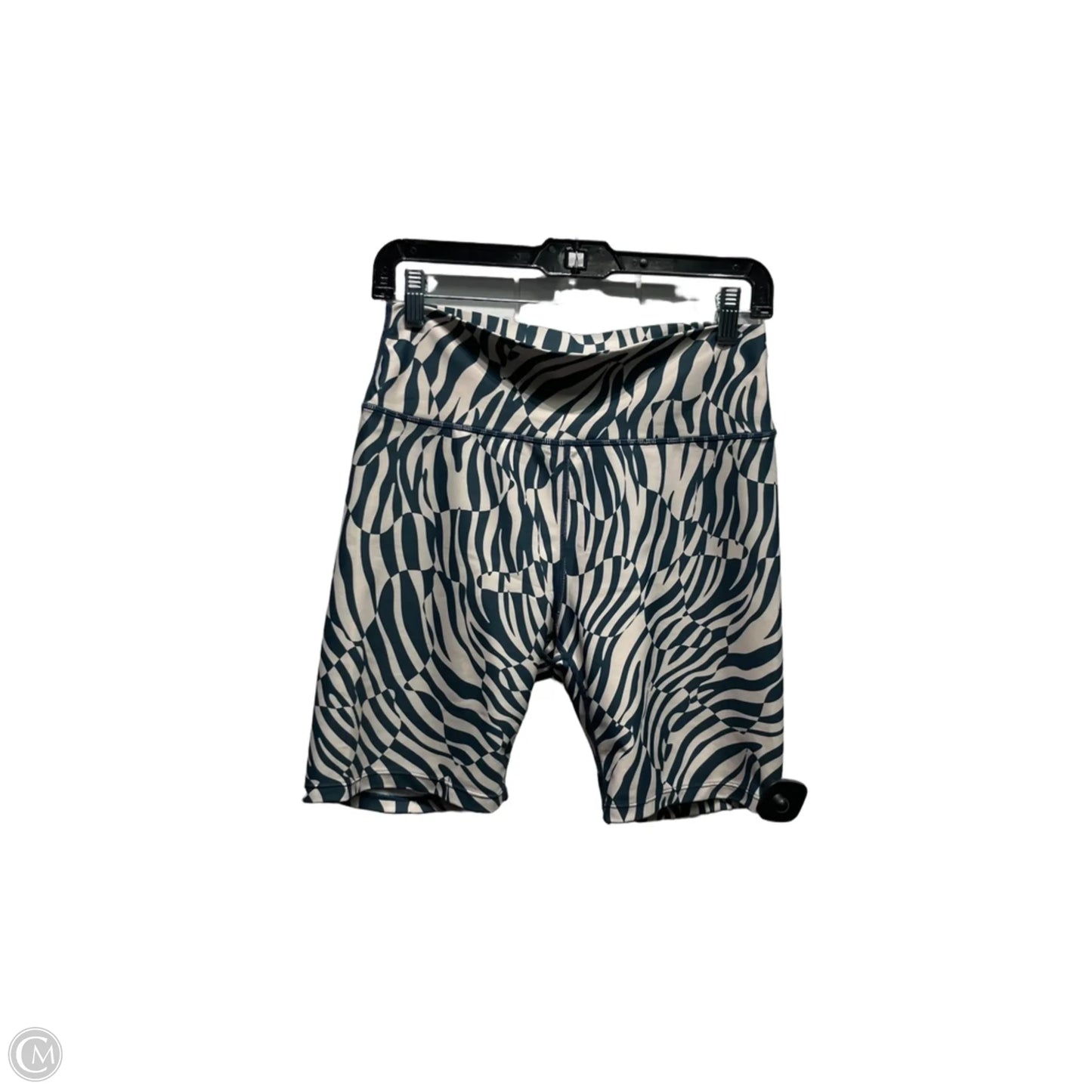 Athletic Shorts By Sage In Cream & Green, Size: L