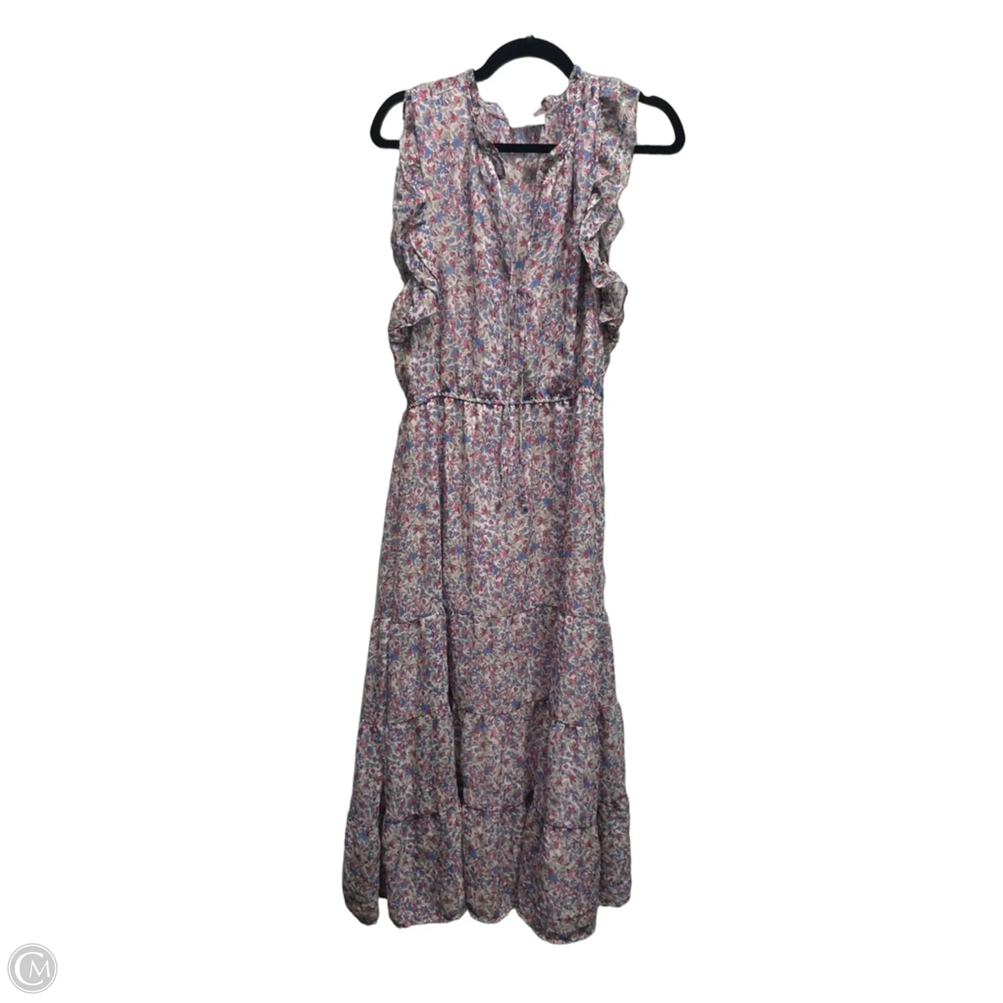 Dress Casual Midi By Bb Dakota In Blue & Pink, Size: L