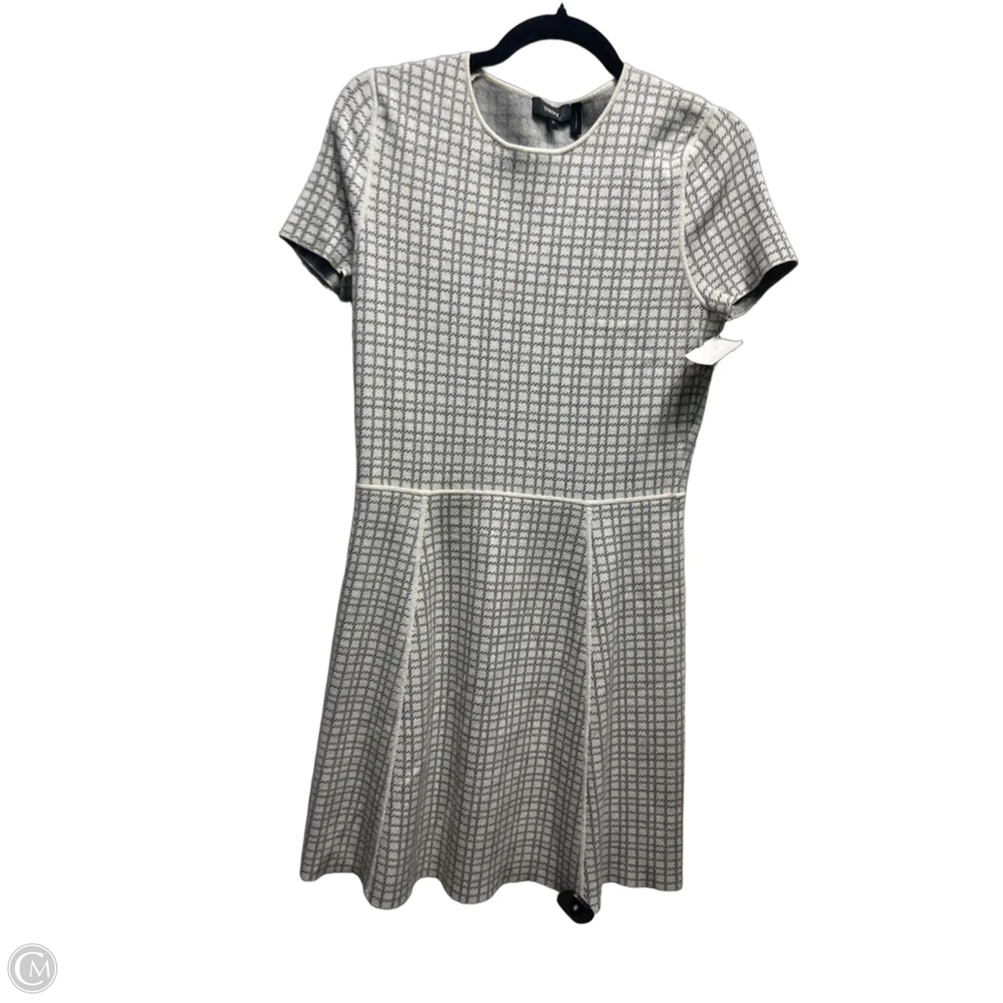 Dress Work By Theory In Black & White, Size: M