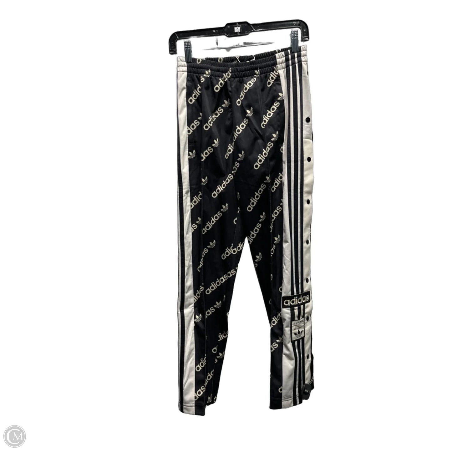 Athletic Pants By Adidas In Black & Tan, Size: Xs