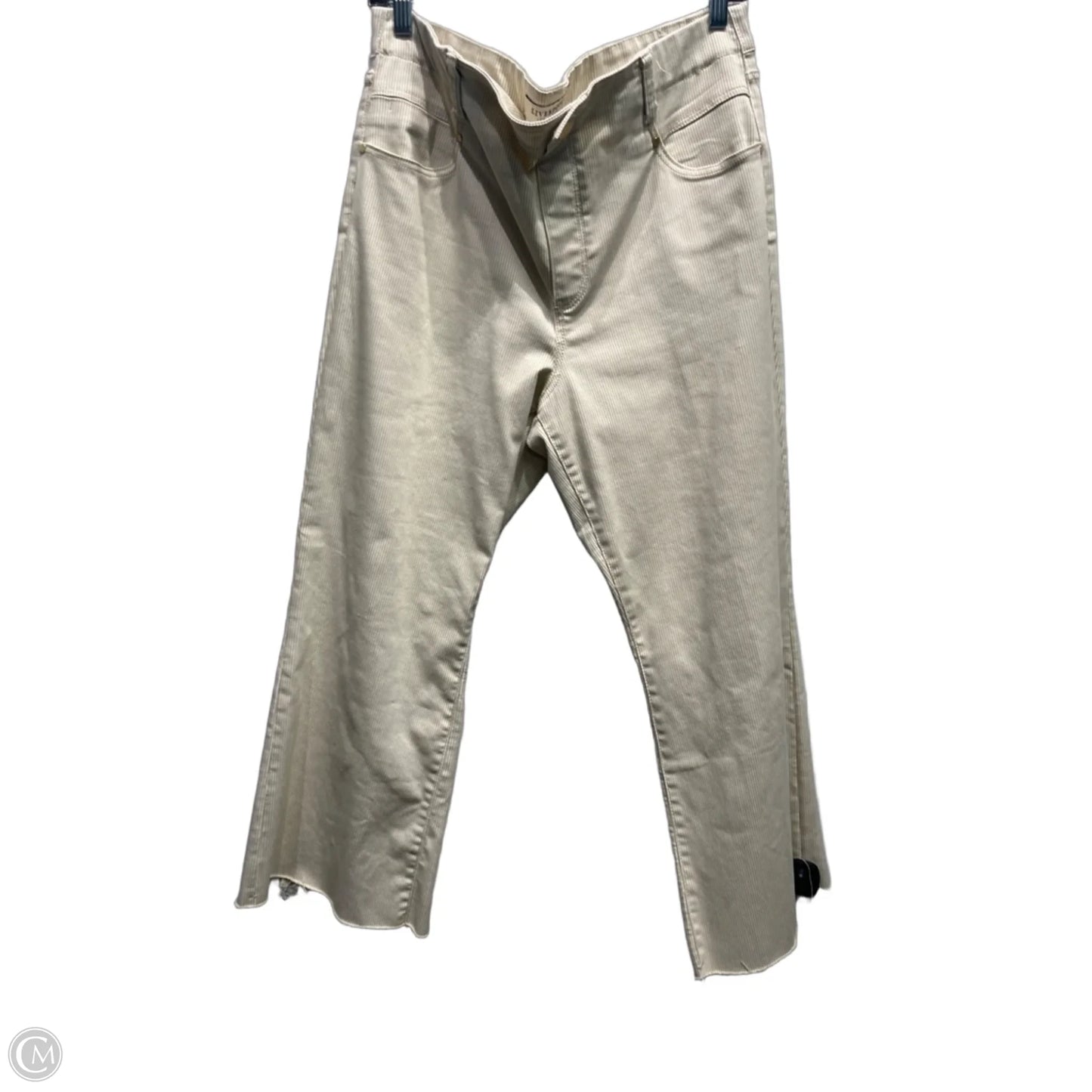 Pants Cargo & Utility By Liverpool In Tan & White, Size: 16