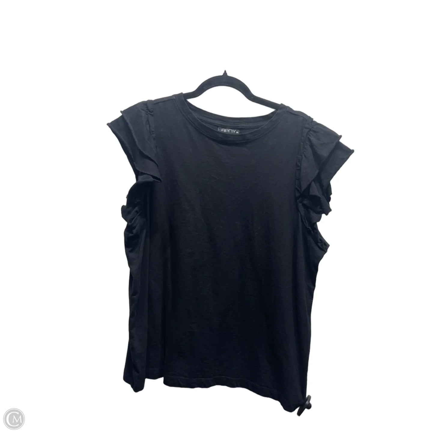 Top Short Sleeve By apny In Black, Size: Xl