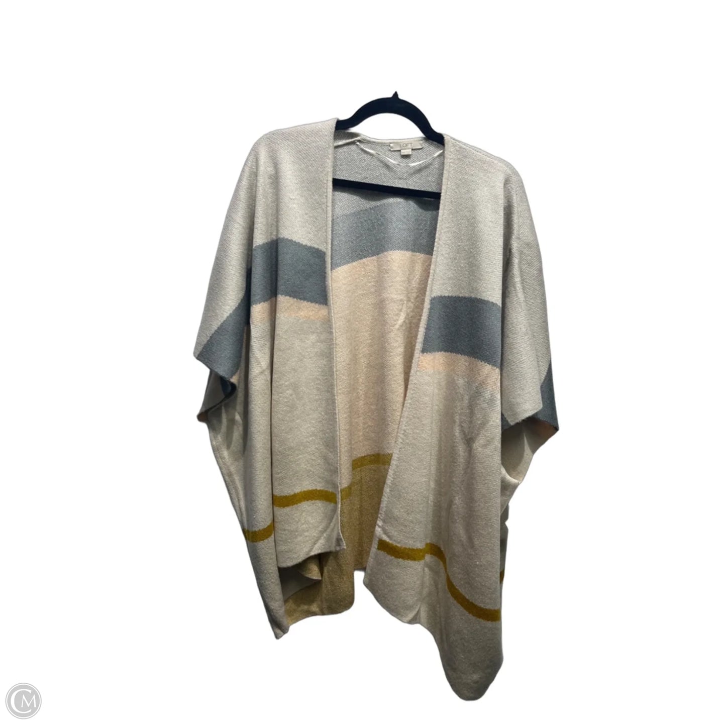 Kimono By Loft In Cream & Grey, Size: S