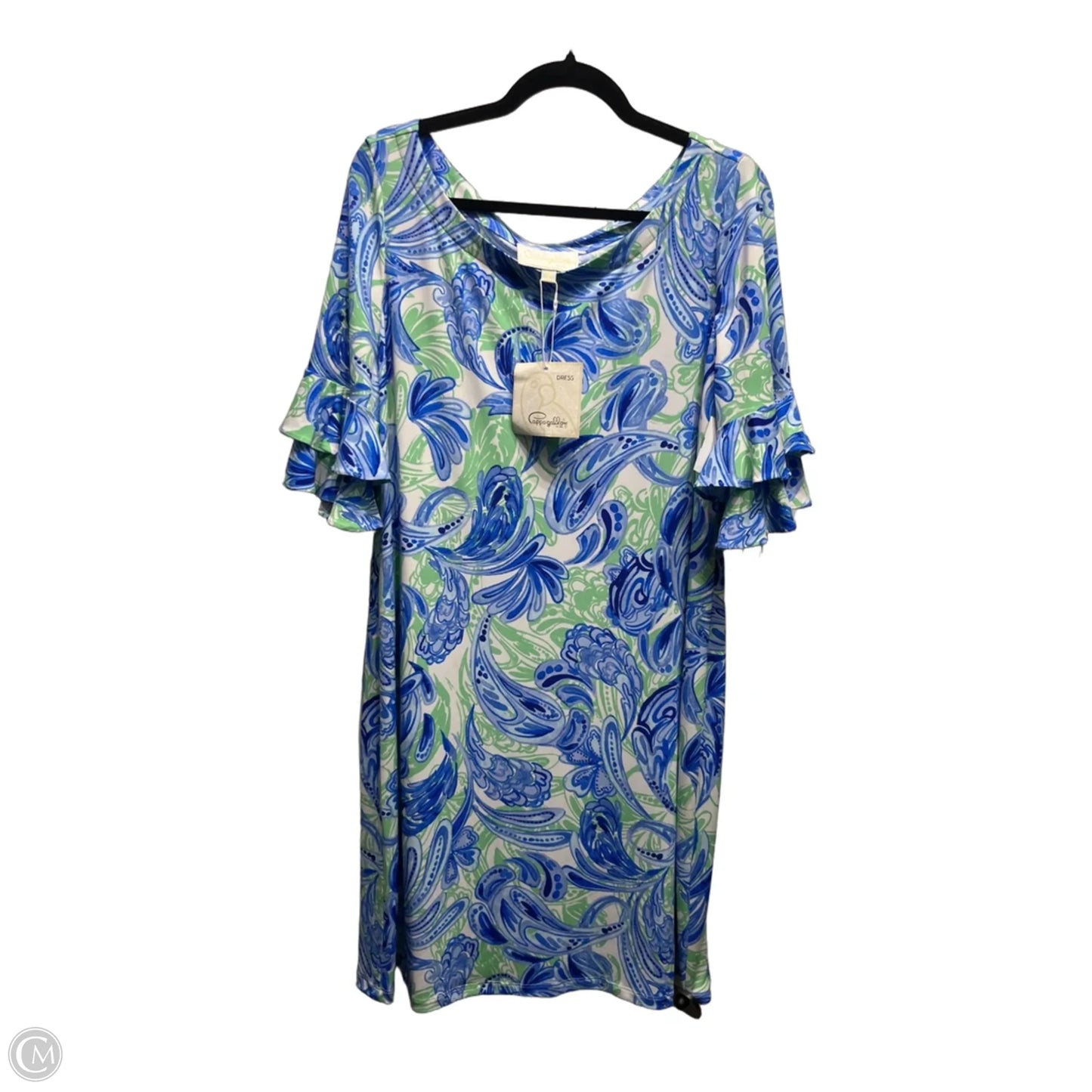 Dress Casual Short By Cappagallo In Blue & Green, Size: Xl