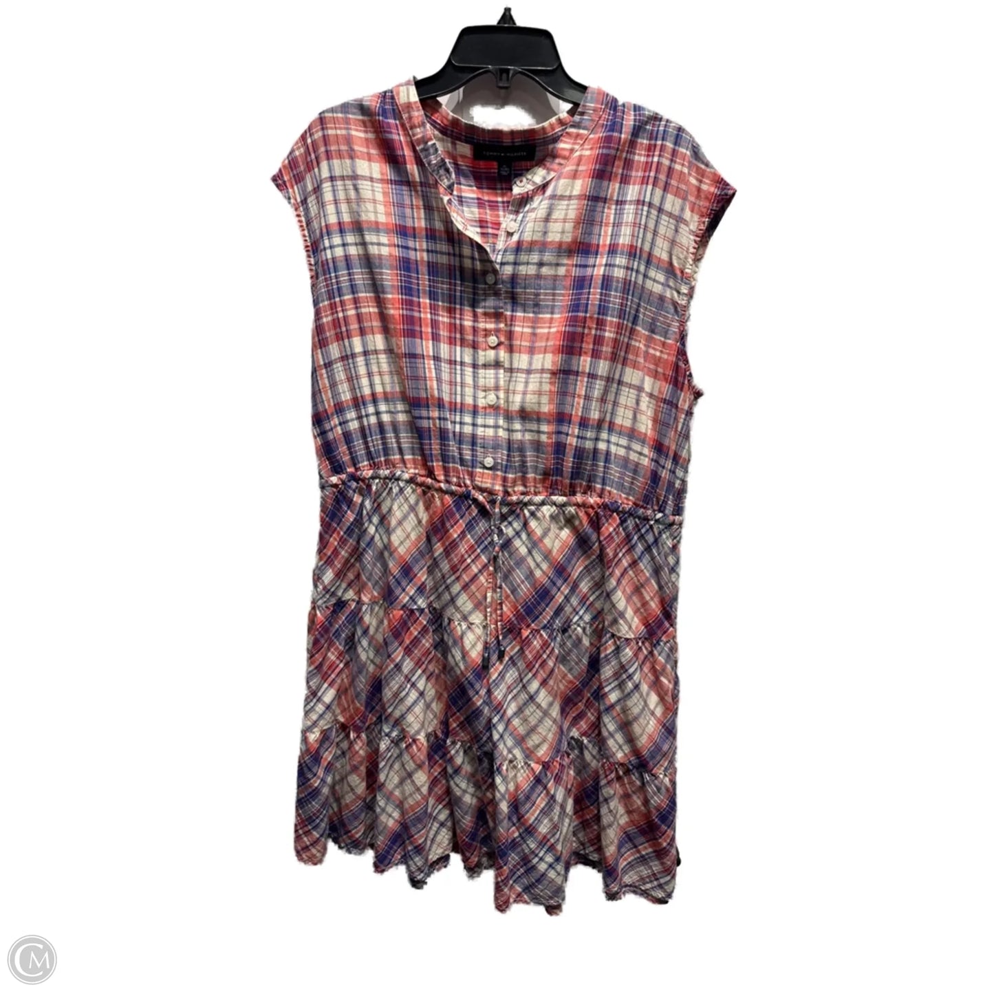 Dress Casual Short By Tommy Hilfiger In Blue & Red, Size: Xl