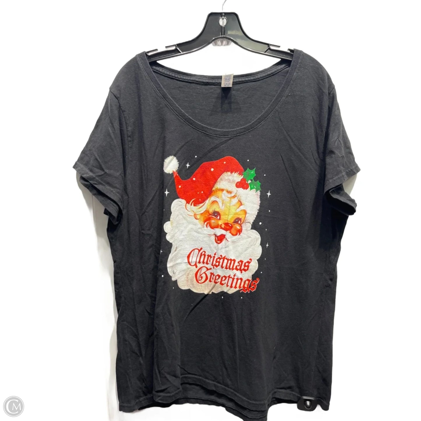 Top Short Sleeve By Clothes Mentor In Black & Red, Size: 2x