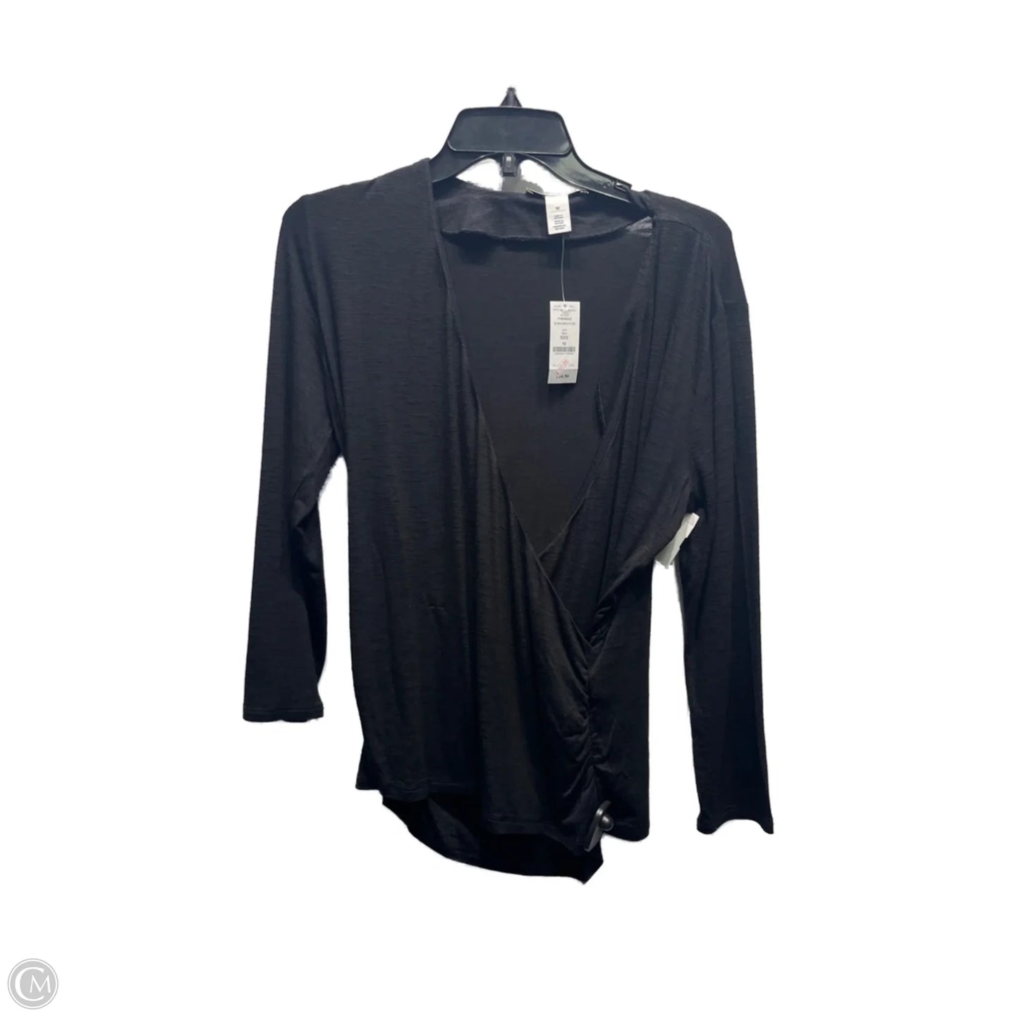 Top Long Sleeve By White House Black Market In Black, Size: M