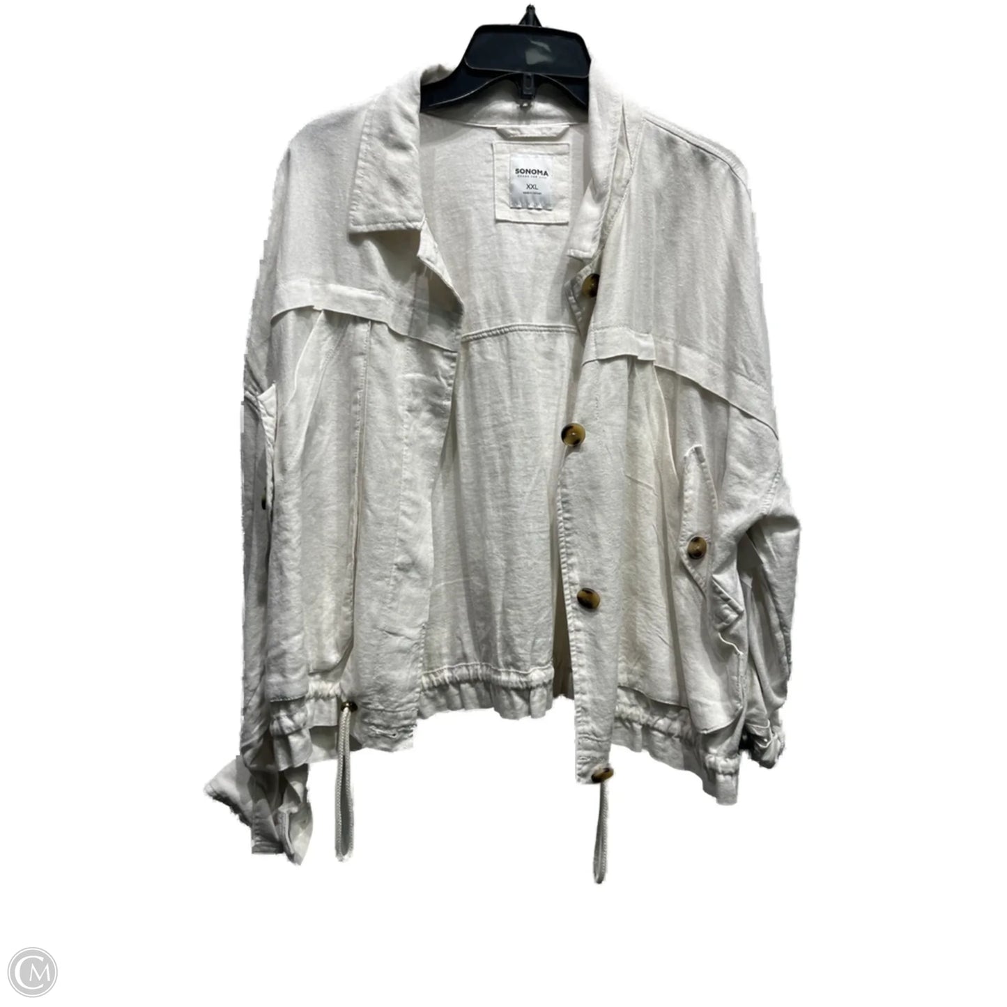 Jacket Moto By Sonoma In White, Size: Xxl