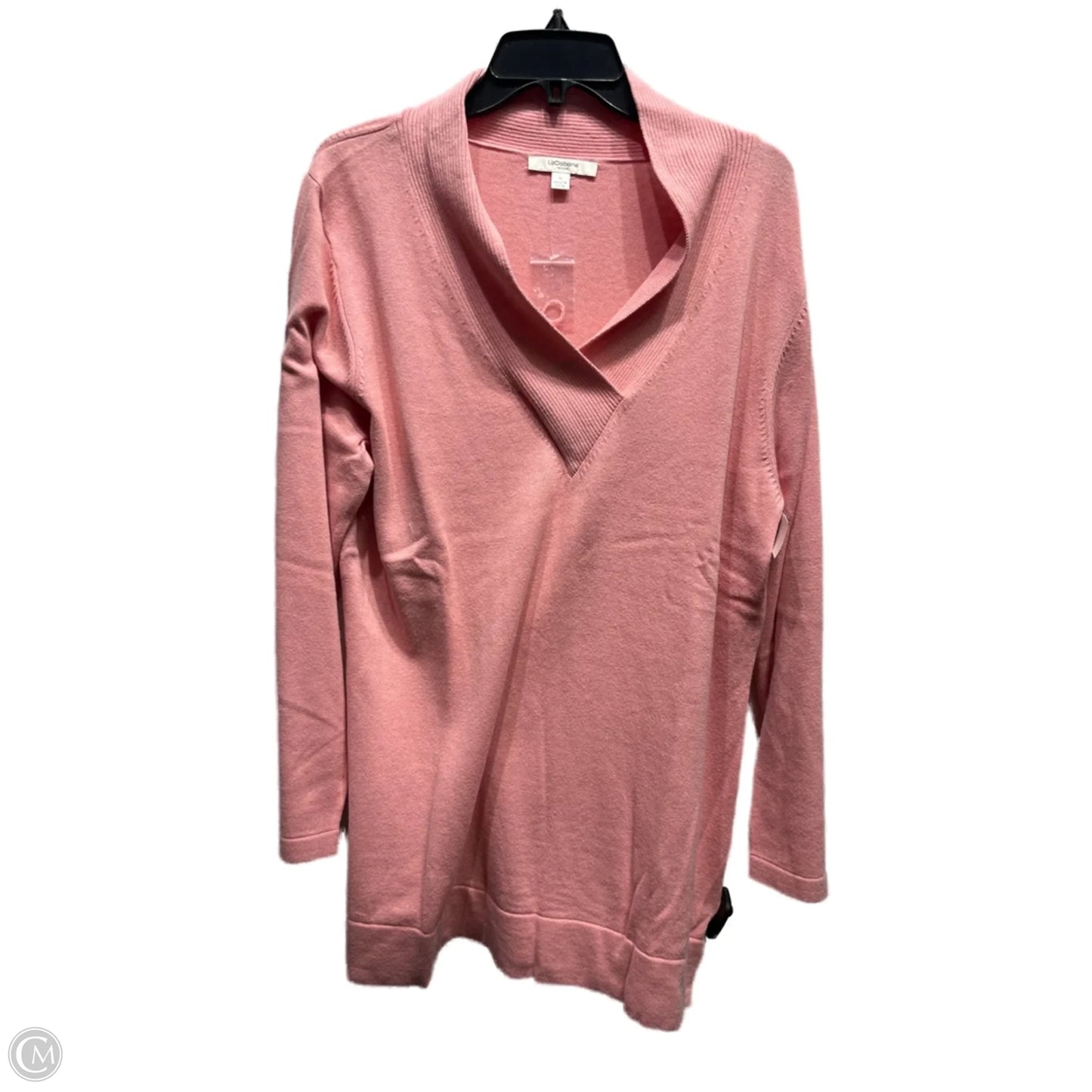 Sweater By Liz Claiborne In Pink, Size: Xl