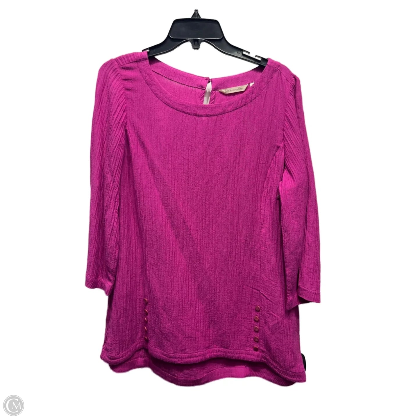 Top Long Sleeve By Soft Surroundings In Purple, Size: S